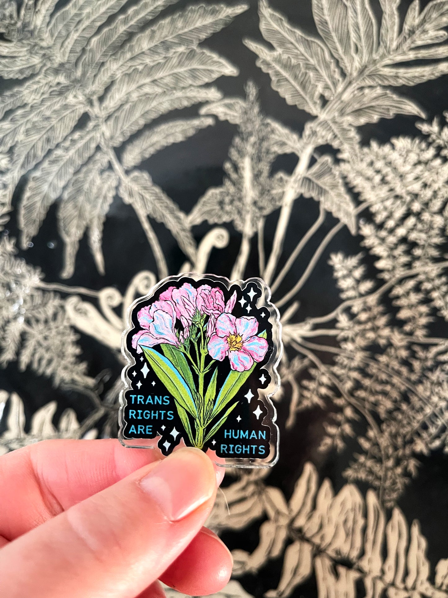 Trans Rights Are Human Rights: Acrylic Pride Pin