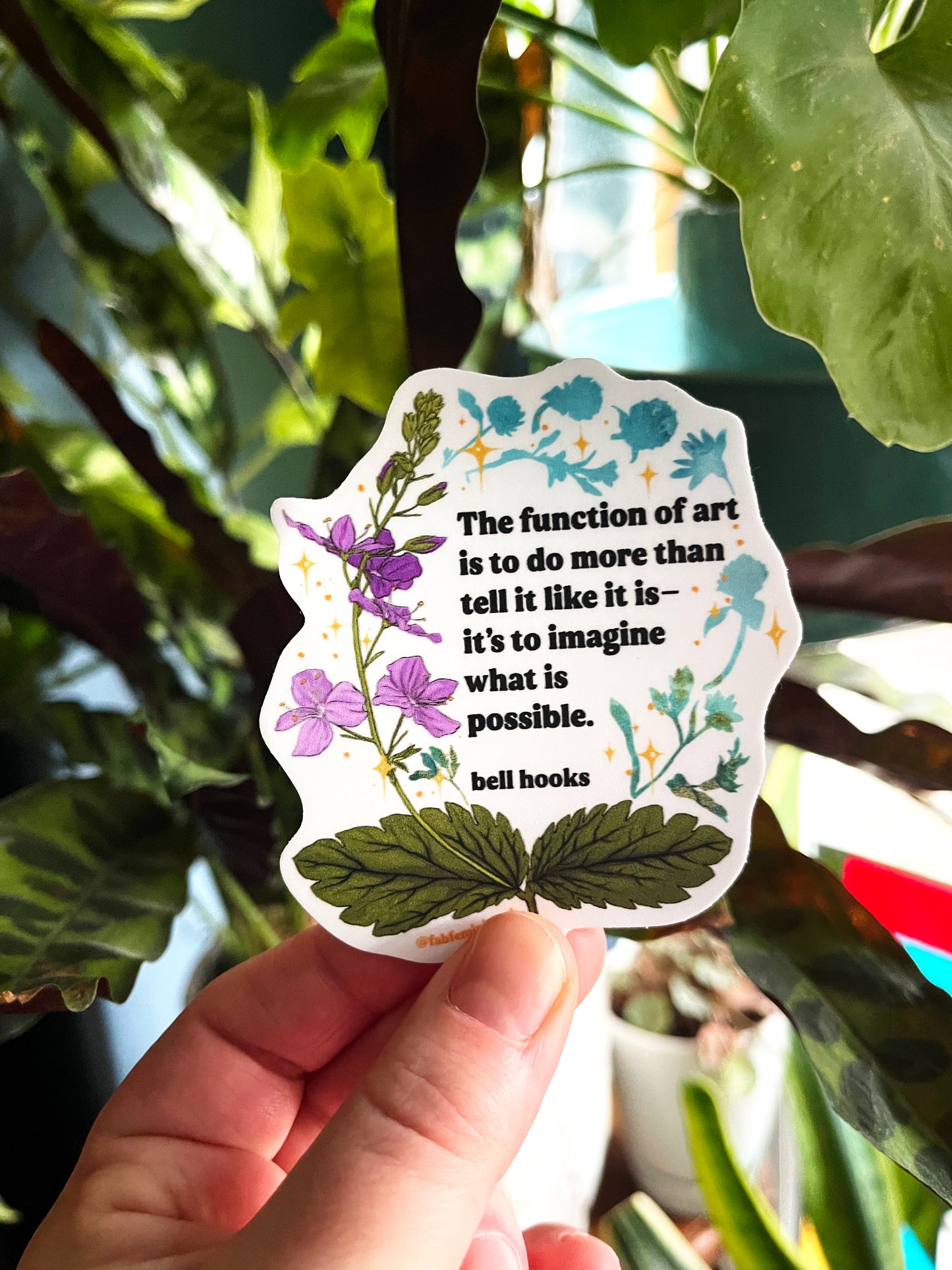 The Function Of Art, bell hooks: Feminist Sticker