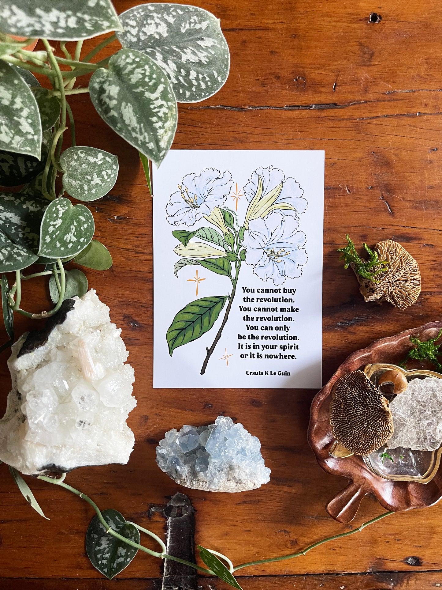 You Cannot Buy the Revolution, Ursula Le Guin: Feminist Art Print