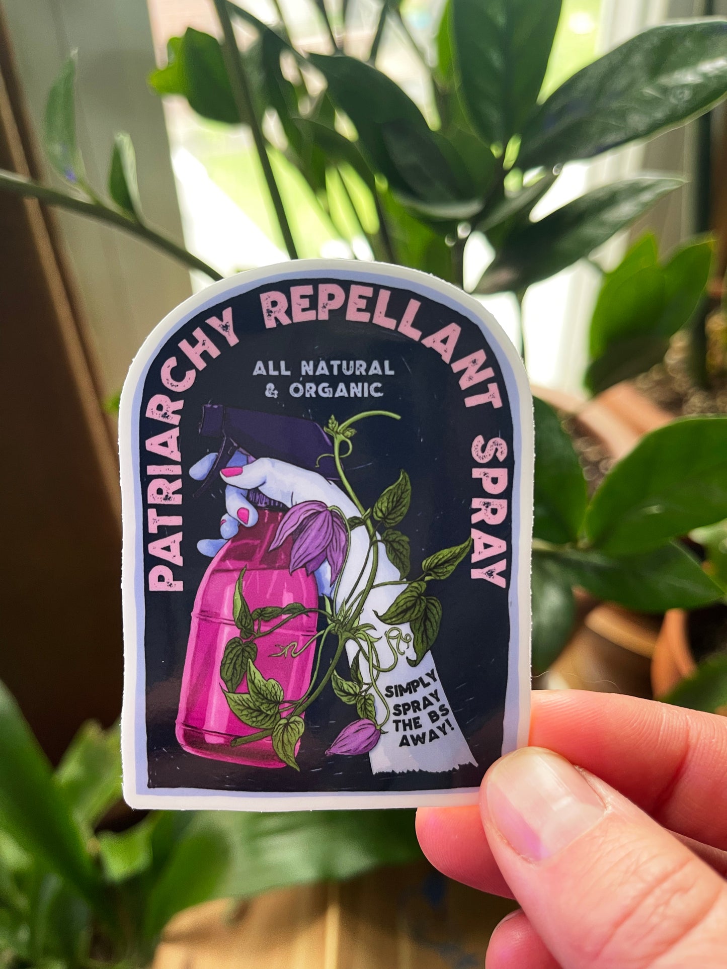 Patriarchy Repellant Spray: Feminist Sticker