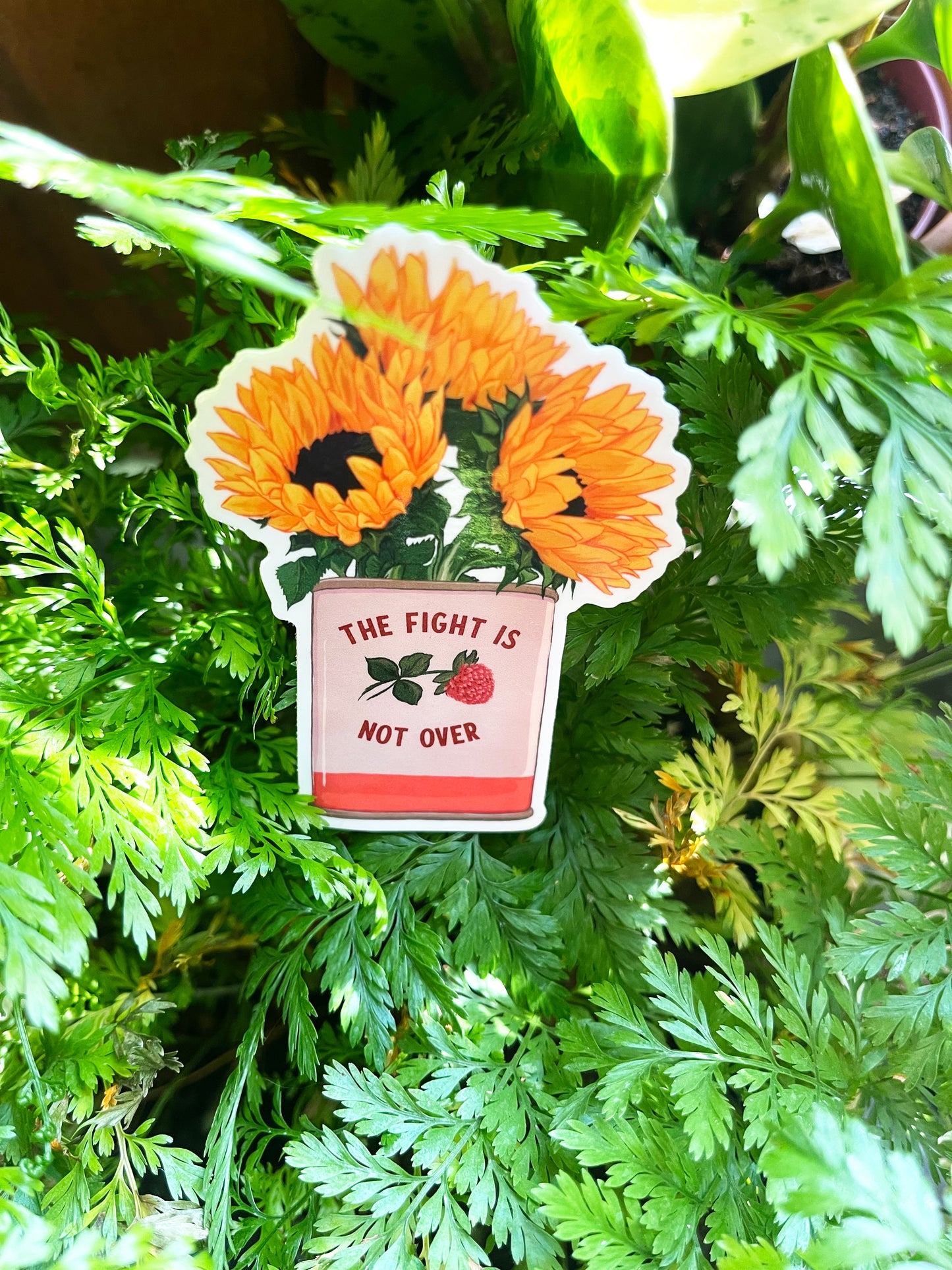 The Fight Is Not Over: Feminist Sticker