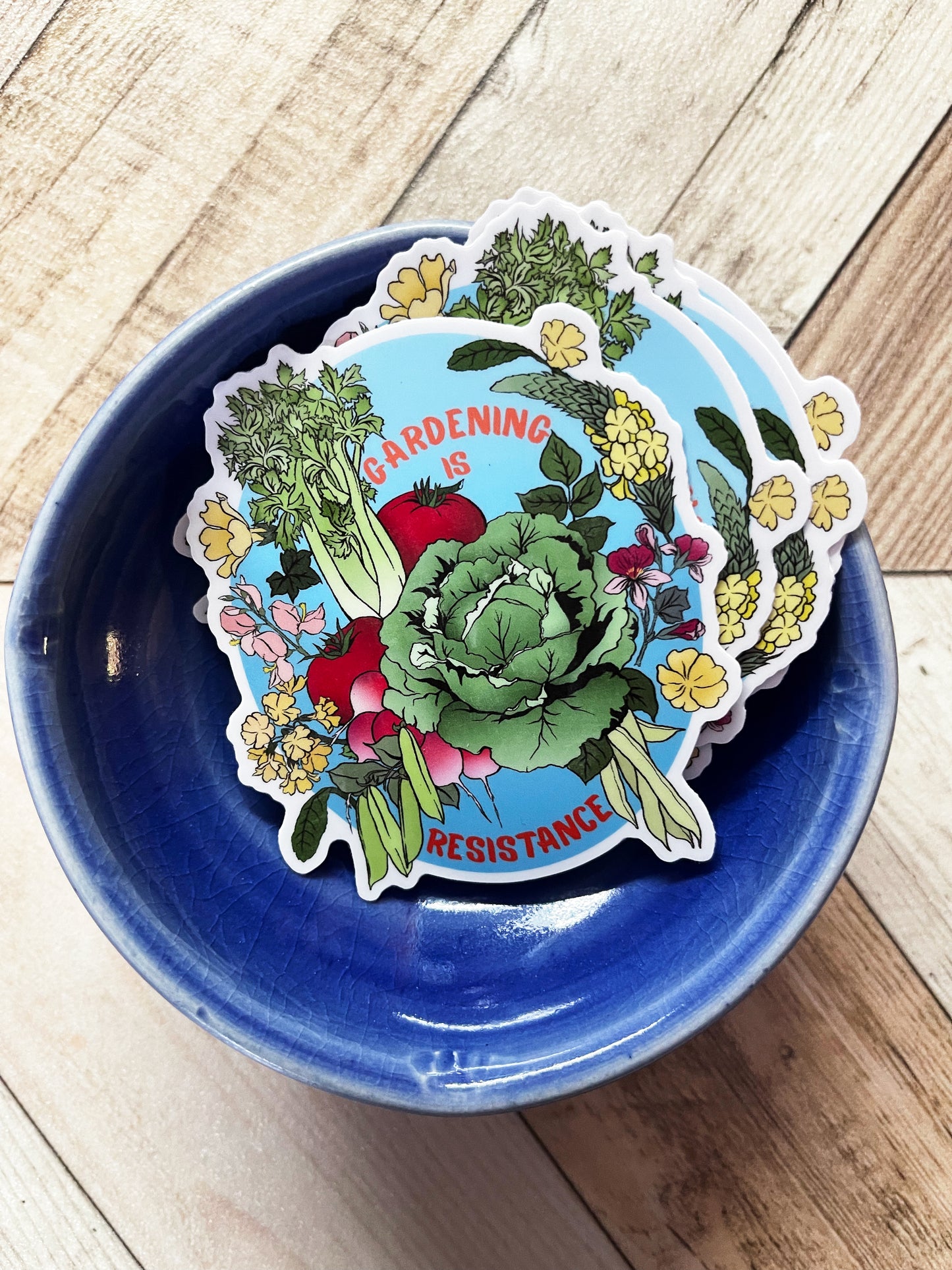 Gardening Is Resistance: Gardener Sticker