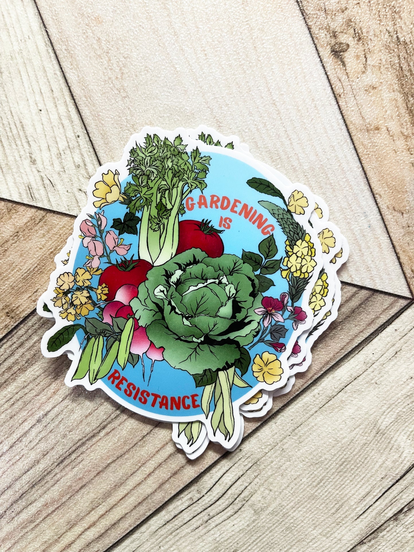 Gardening Is Resistance: Gardener Sticker