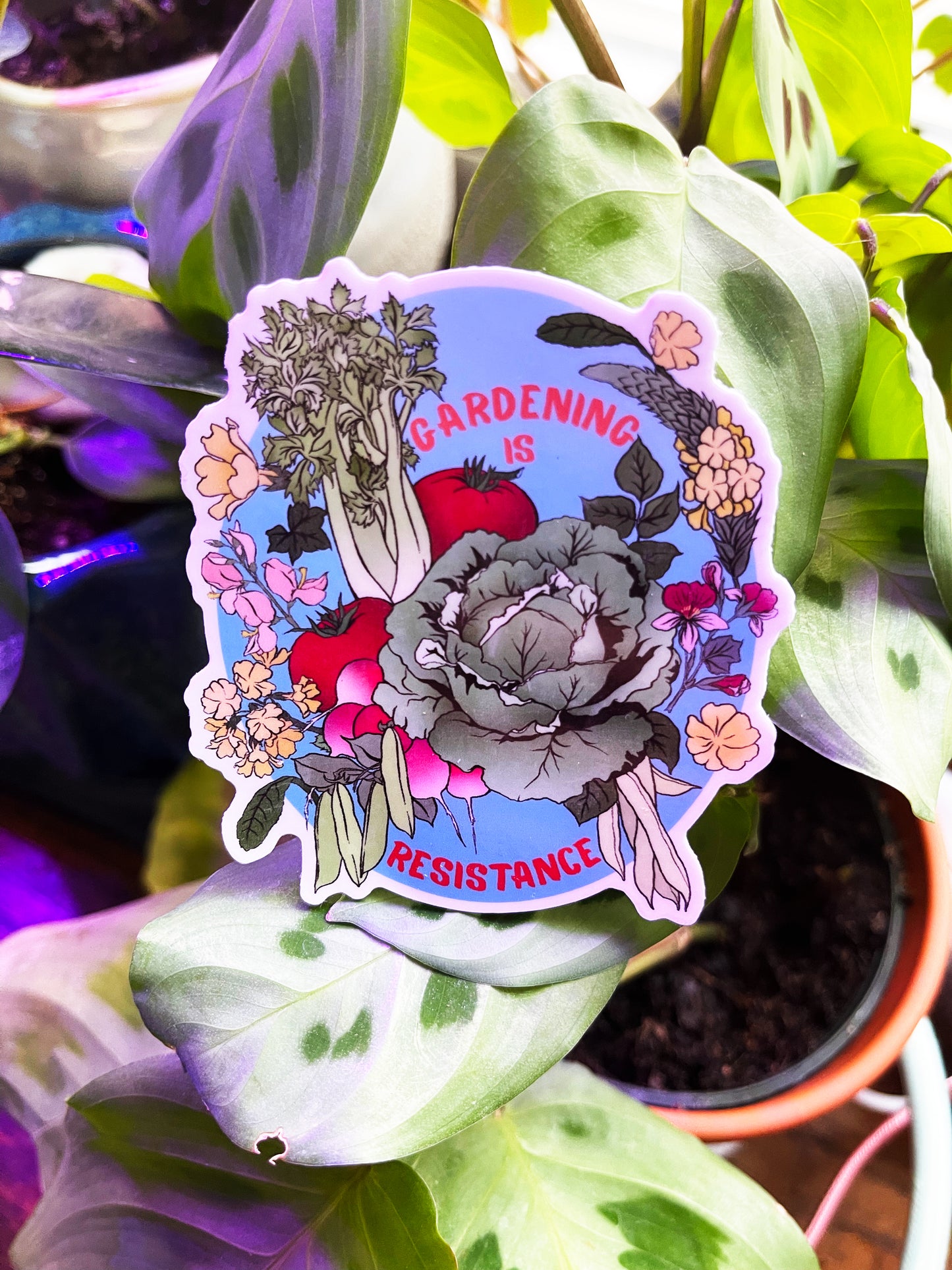 Gardening Is Resistance: Gardener Sticker