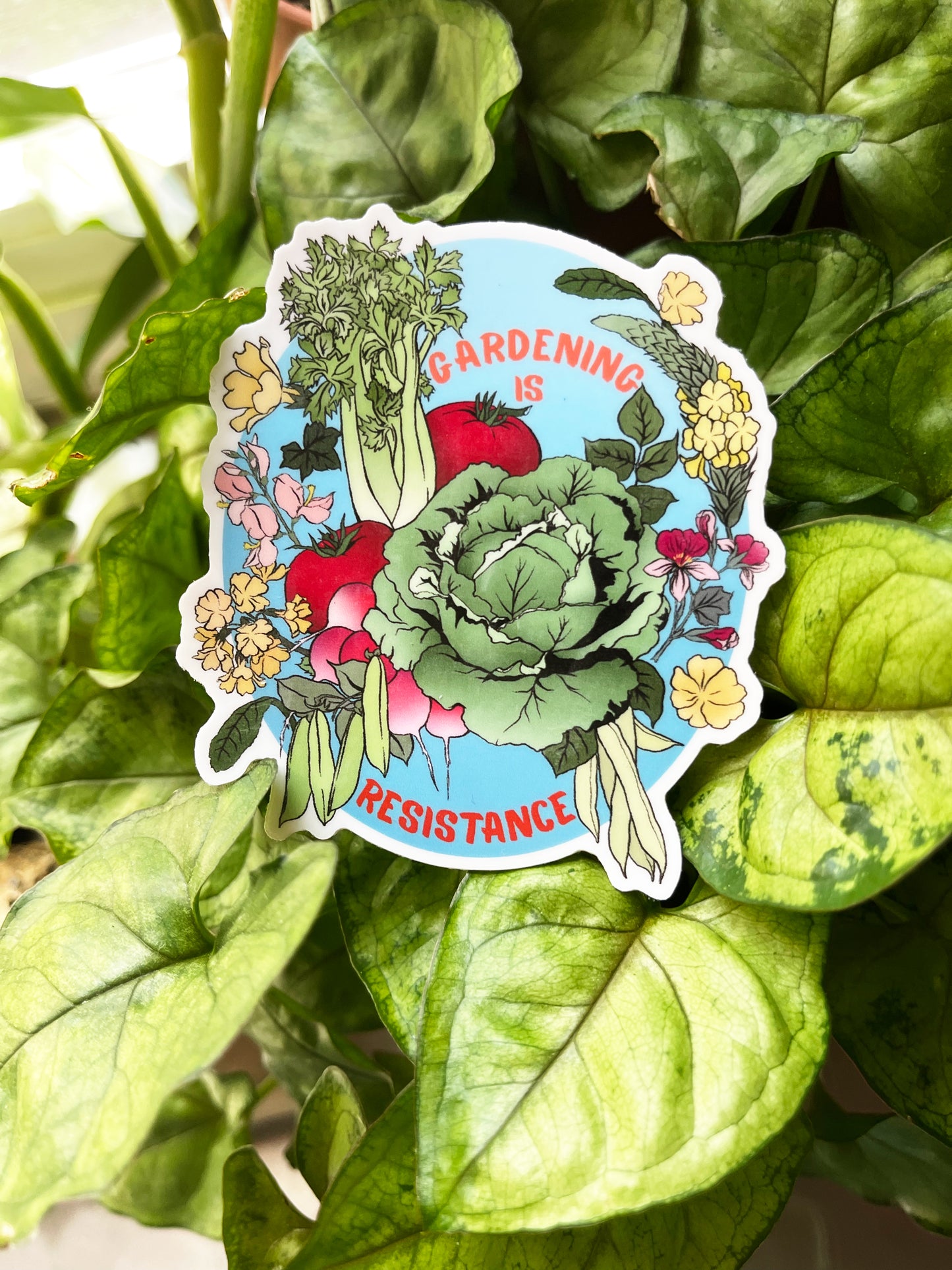 Gardening Is Resistance: Gardener Sticker