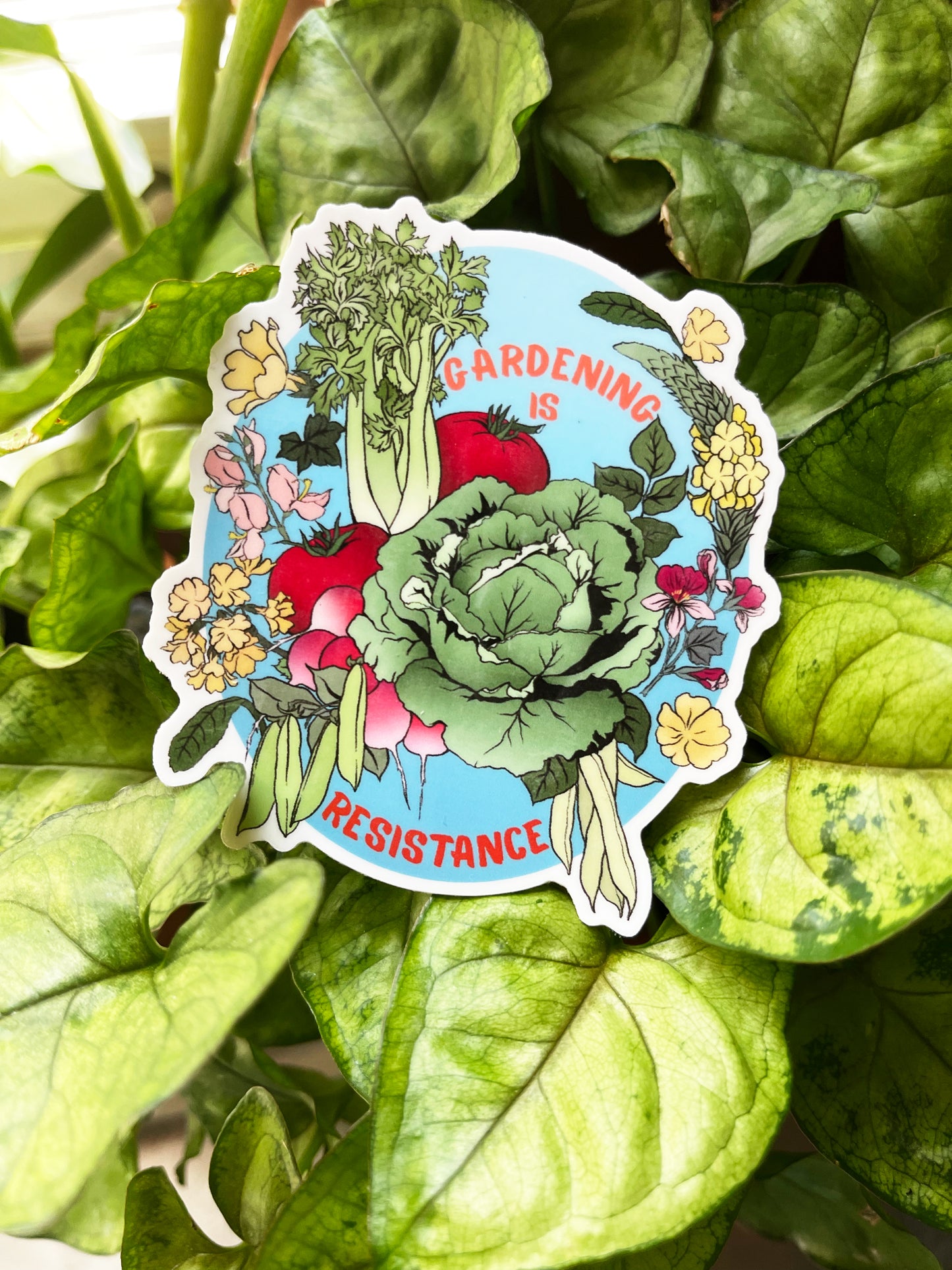 Gardening Is Resistance: Gardener Sticker