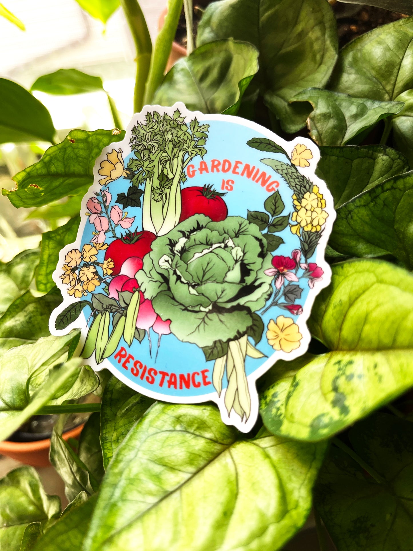 Gardening Is Resistance: Gardener Sticker