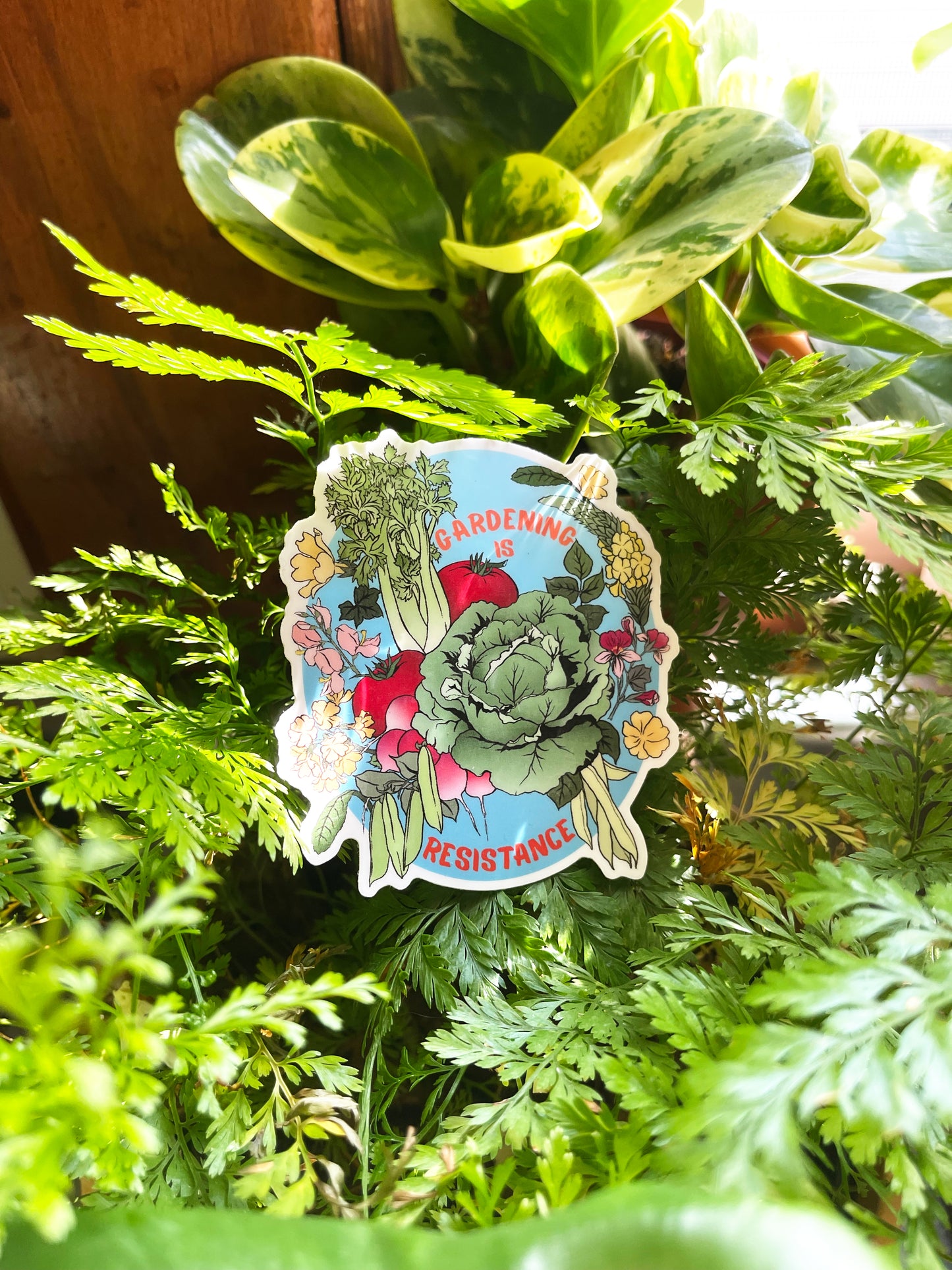 Gardening Is Resistance: Gardener Sticker