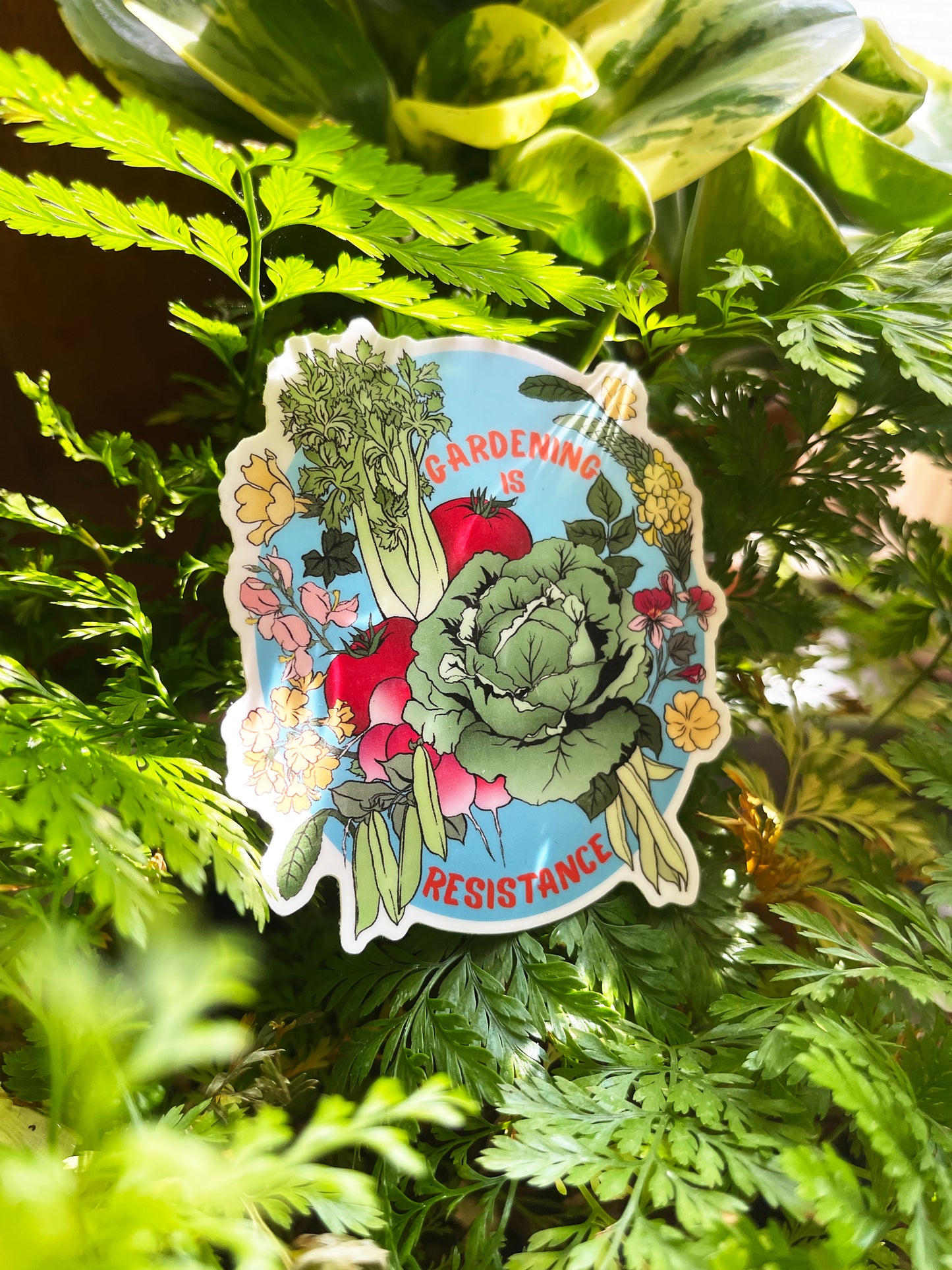 Gardening Is Resistance: Gardener Sticker