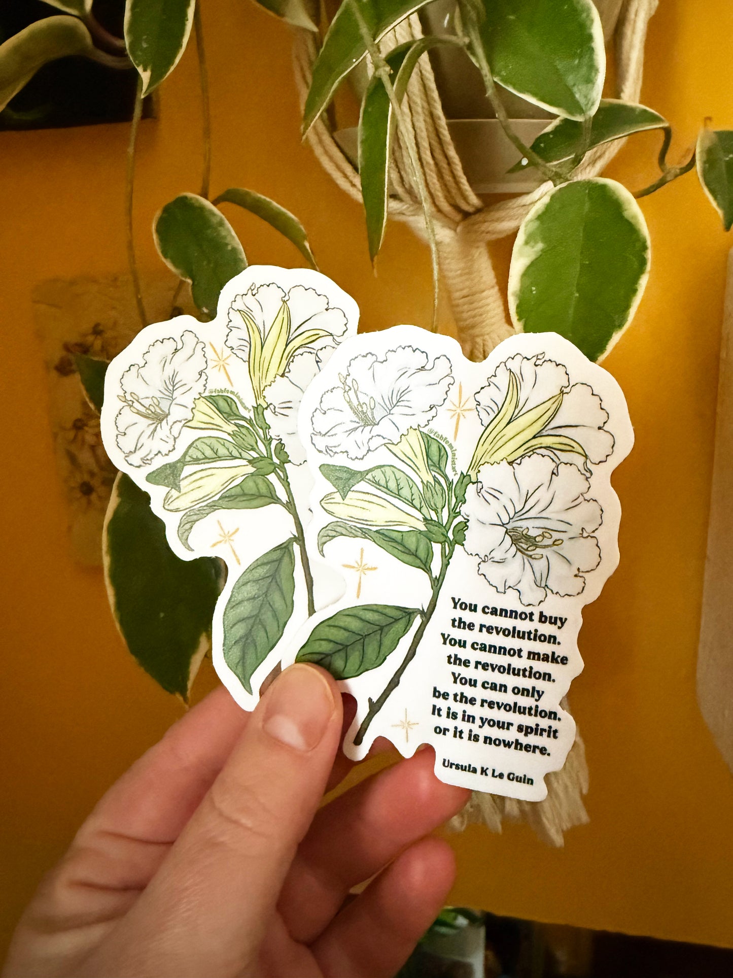 You Cannot Buy The Revolution, Ursula K Le Guin: Feminist Sticker