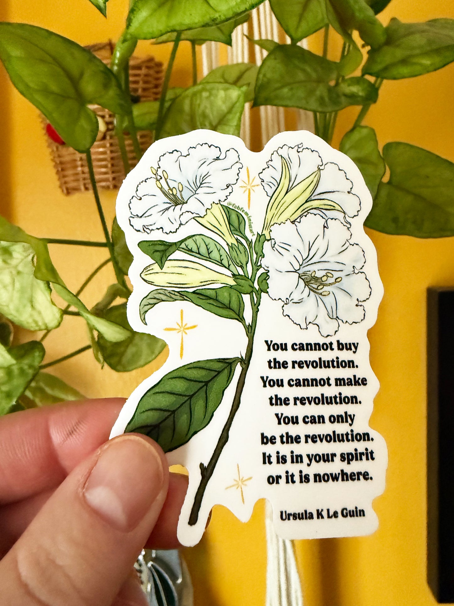 You Cannot Buy The Revolution, Ursula K Le Guin: Feminist Sticker