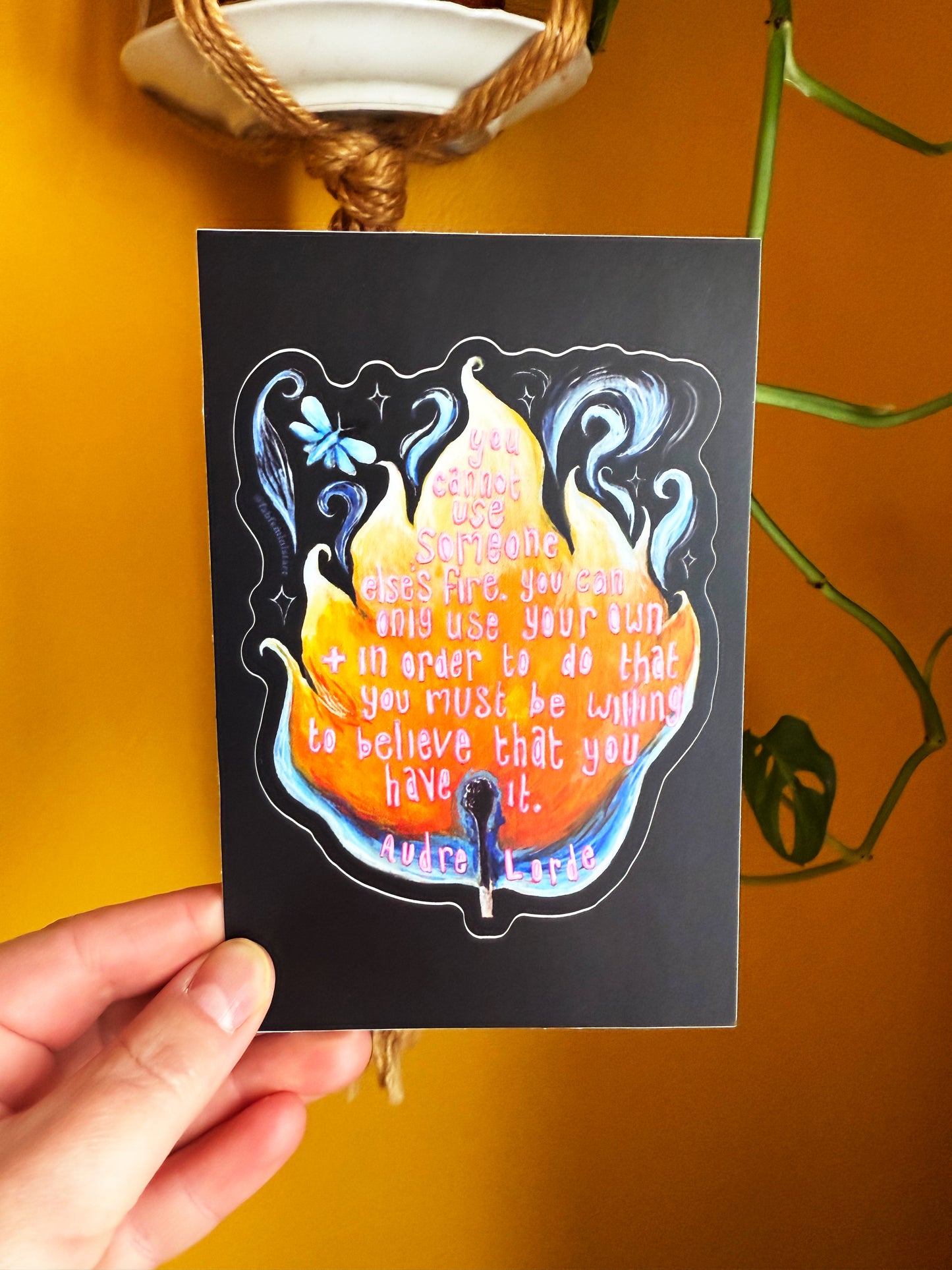 You Cannot Use Someone Else's Fire Audre Lorde: Feminist Sticker