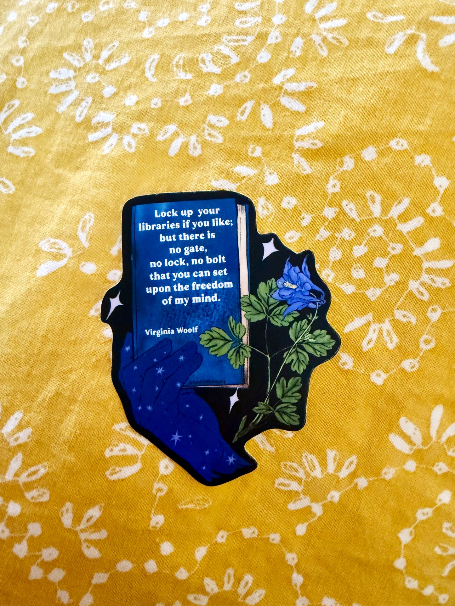 Lock Up Your Libraries If You Life, Virginia Woolf: Feminist Sticker