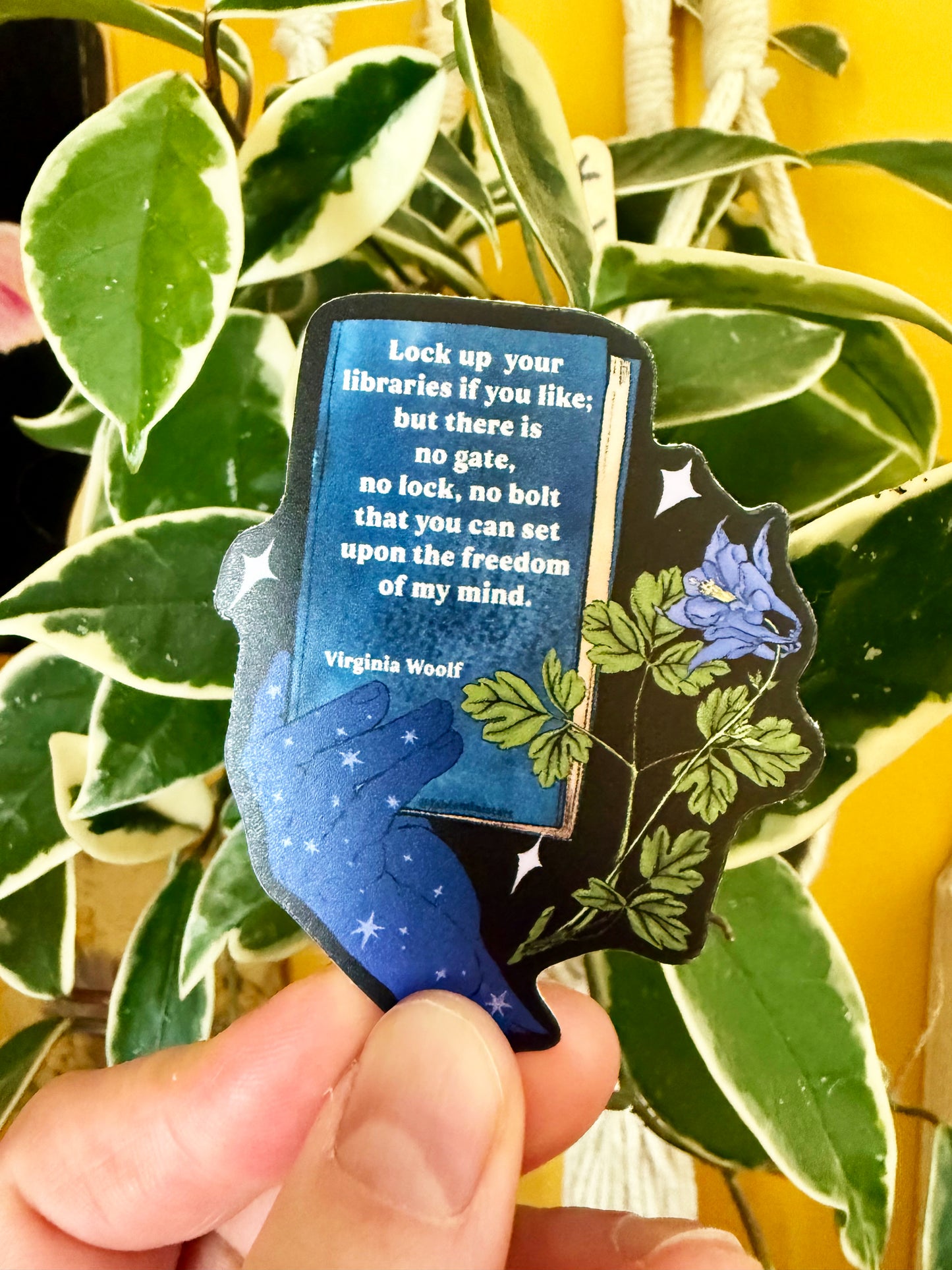 Lock Up Your Libraries If You Life, Virginia Woolf: Feminist Sticker