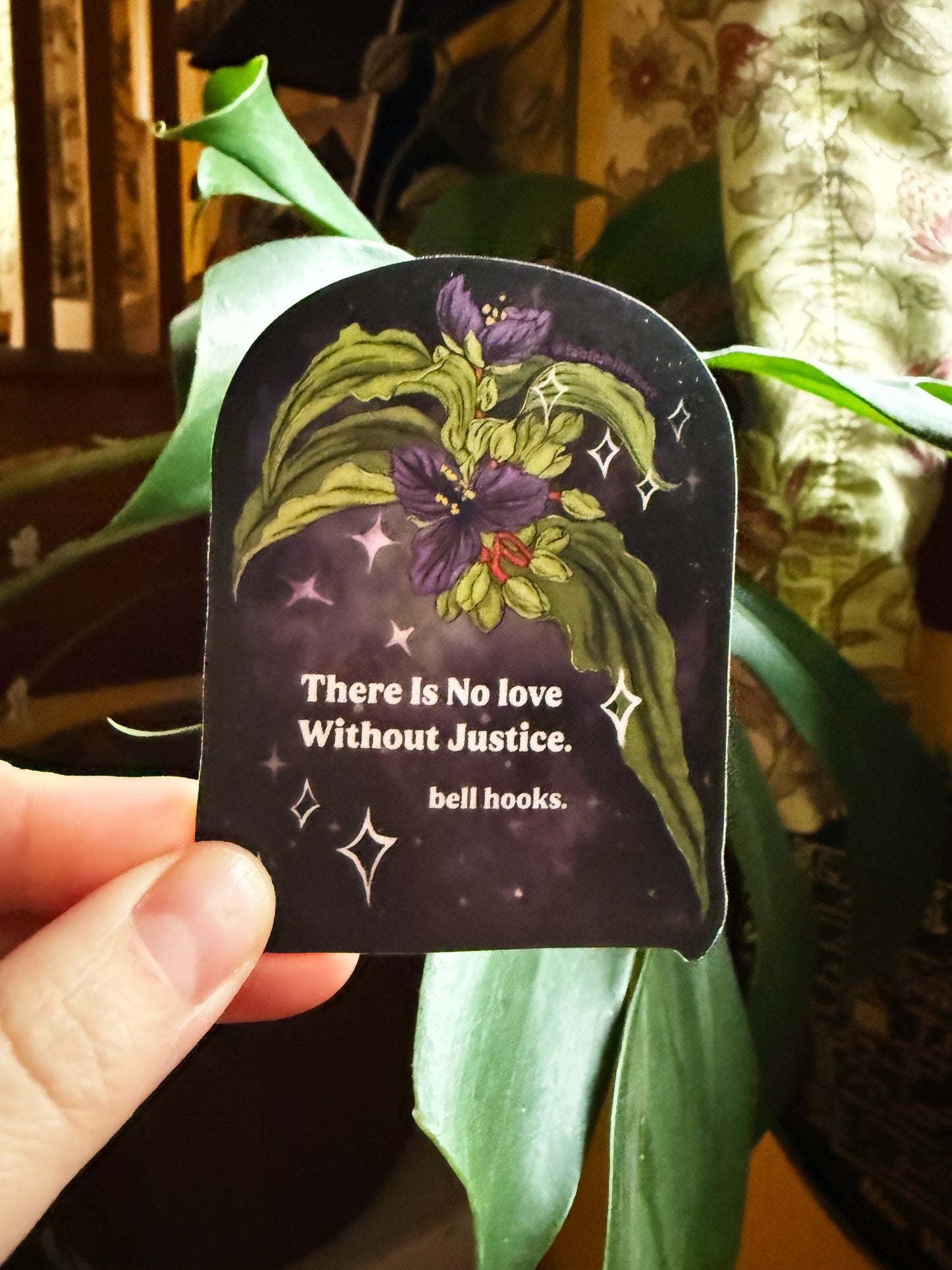 There is no love without justice, bell hooks: Feminist Sticker