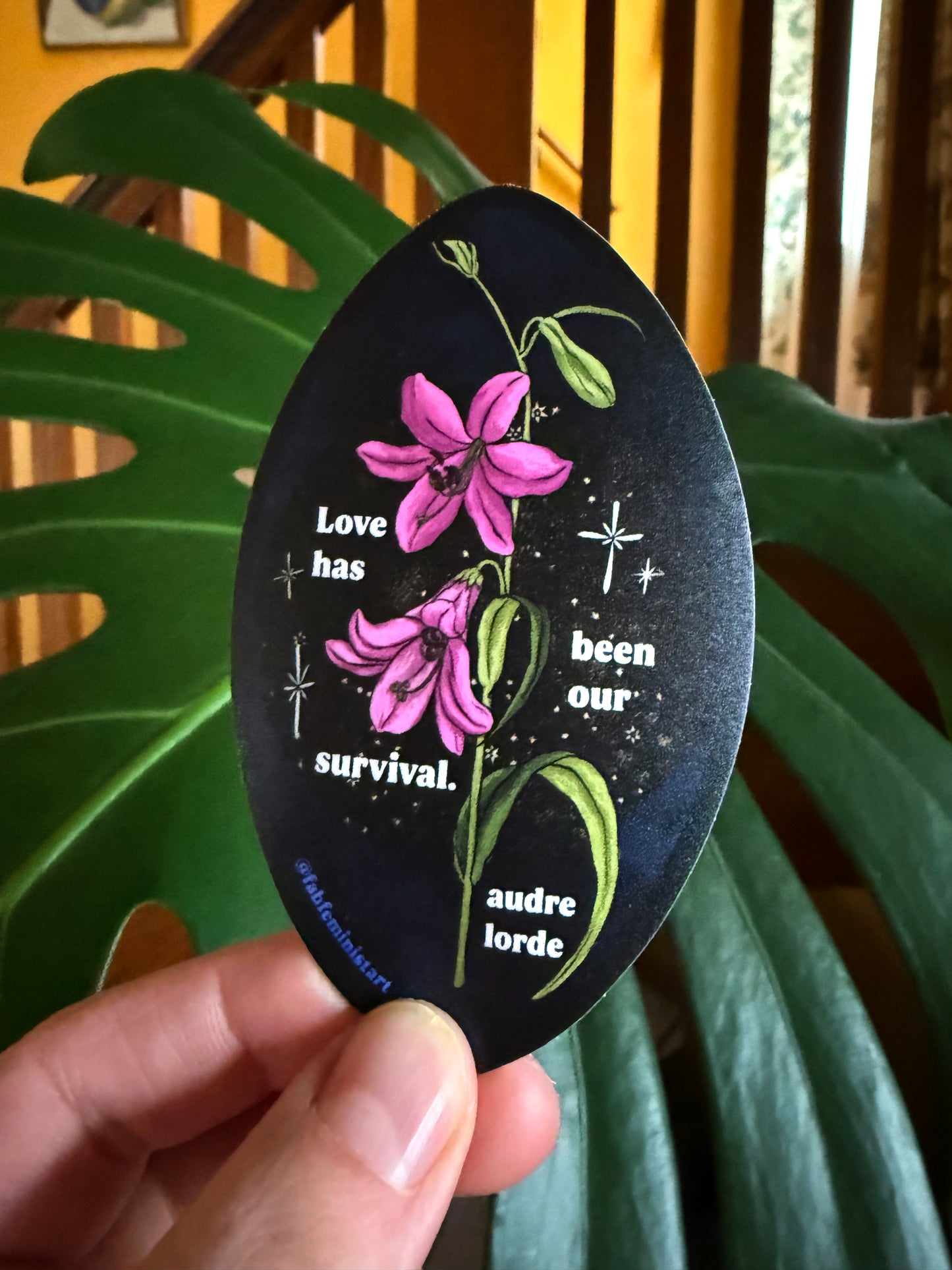 Love has been our survival, Audre Lorde: Feminist Sticker