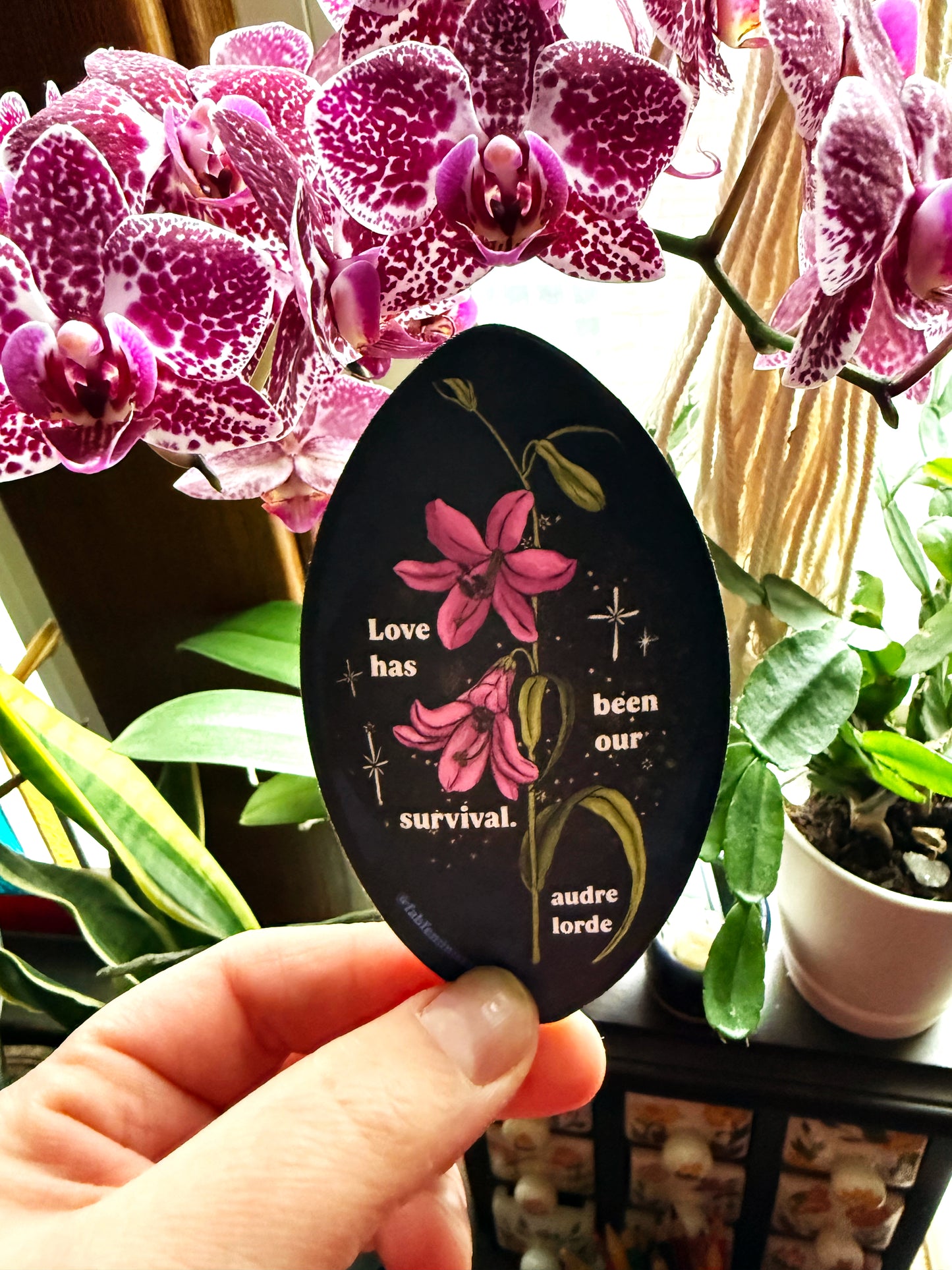 Love has been our survival, Audre Lorde: Feminist Sticker