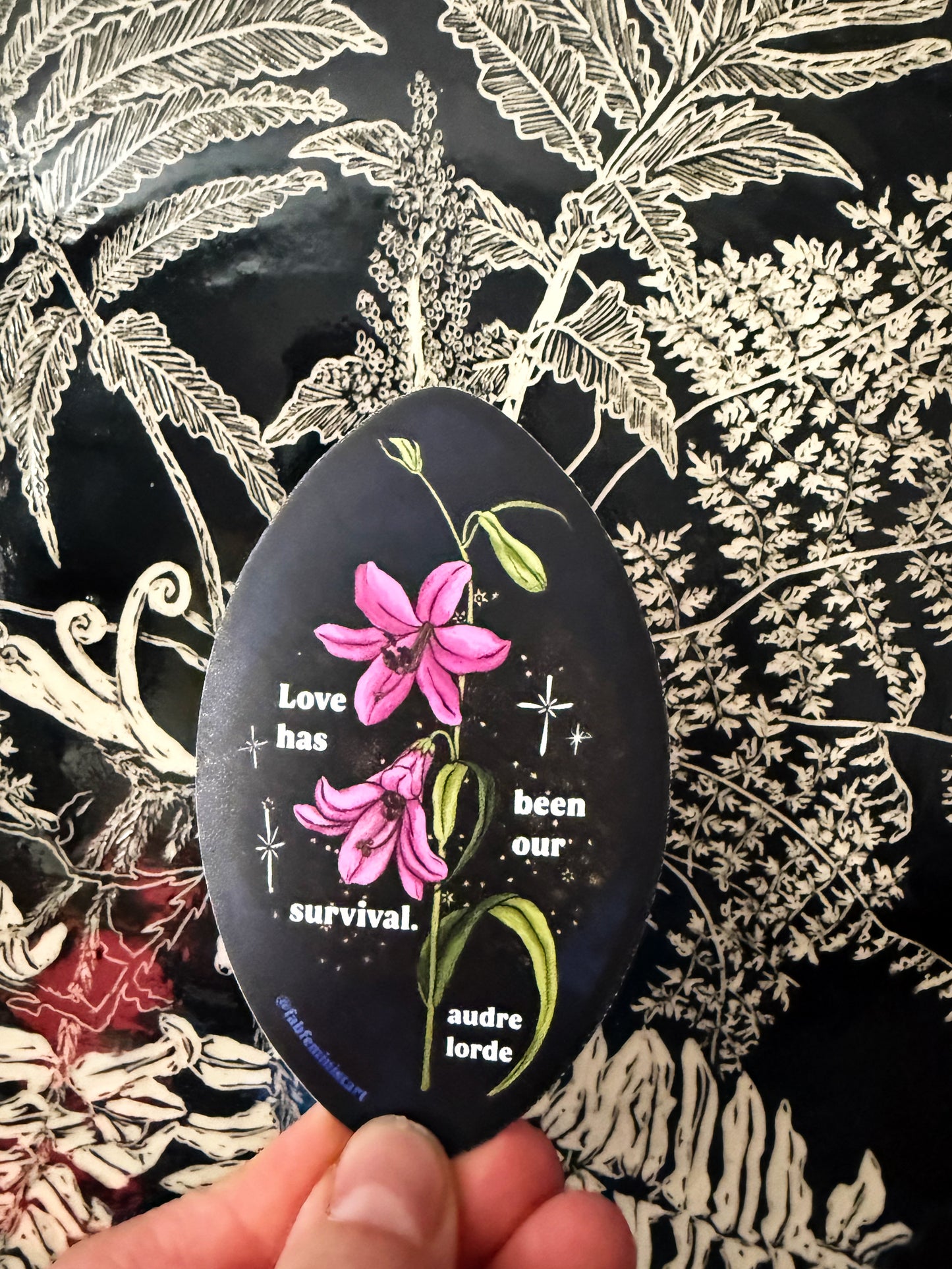 Love has been our survival, Audre Lorde: Feminist Sticker