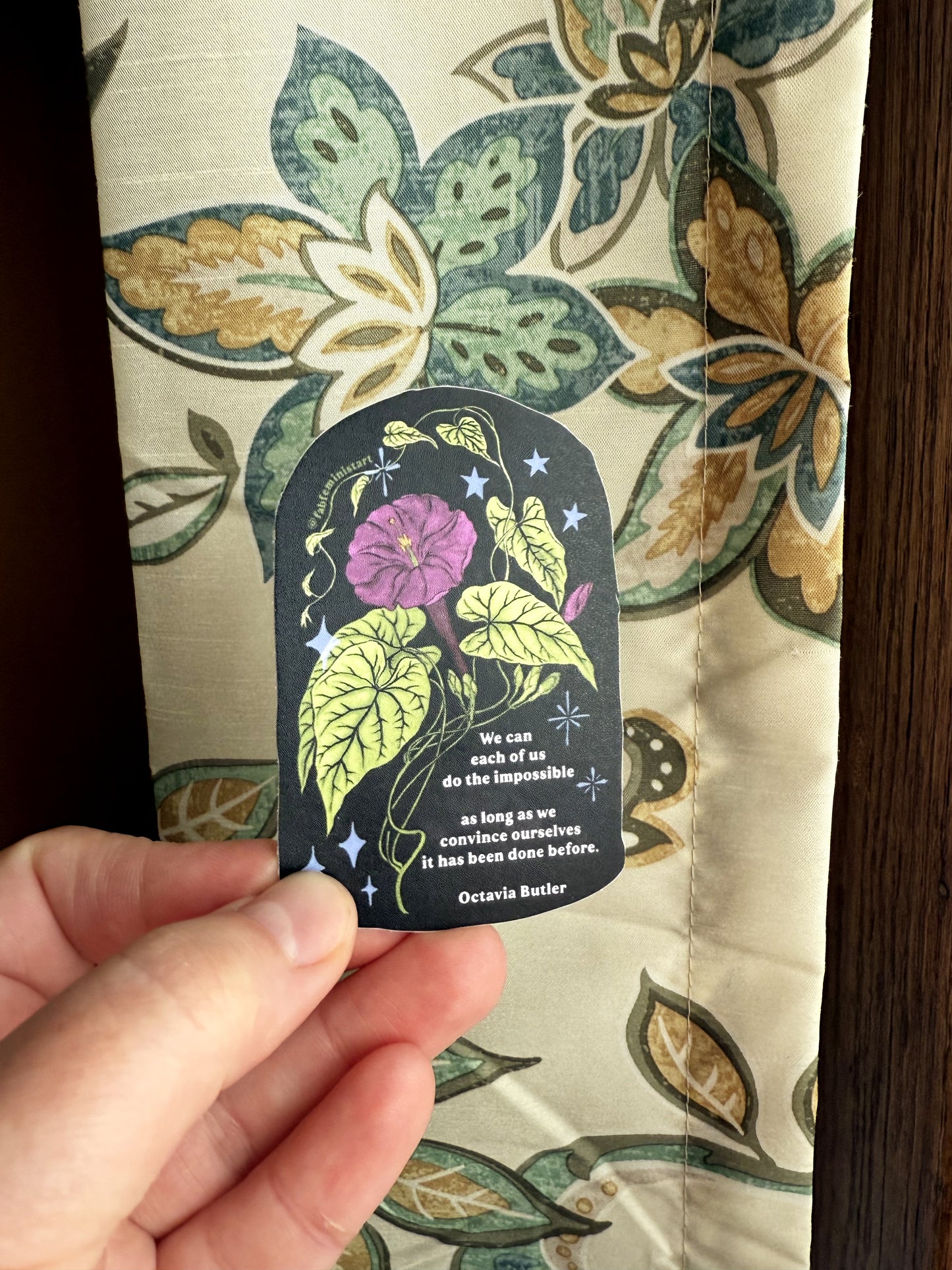 We can do the impossible, Octavia Butler: feminist sticker