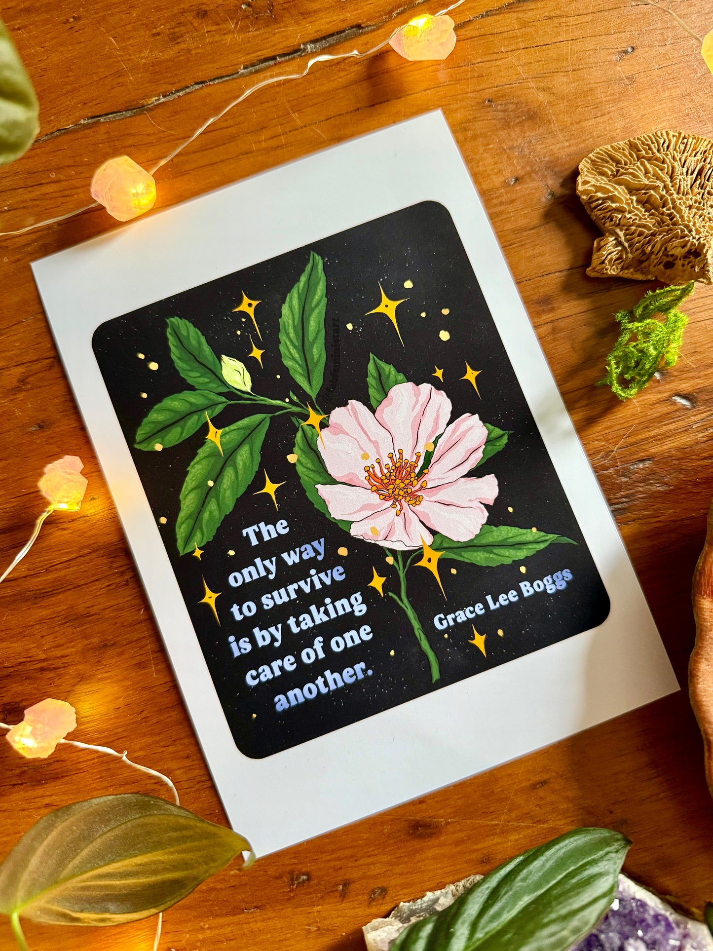 The only way to survive is by taking care of one another, Grace Lee Boggs: Feminist Print