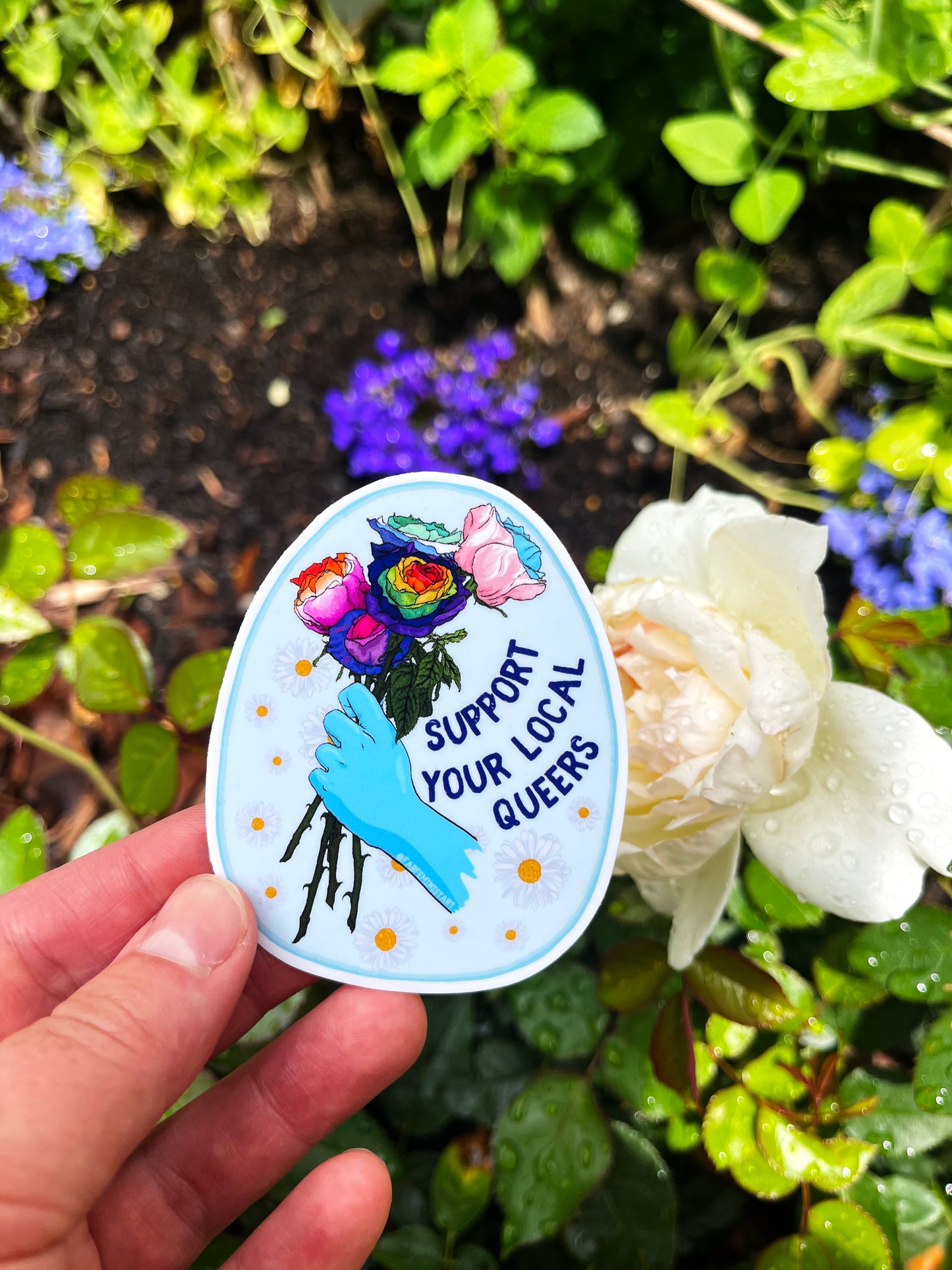 Support Your Local Queers: LGBTQ Pride Sticker
