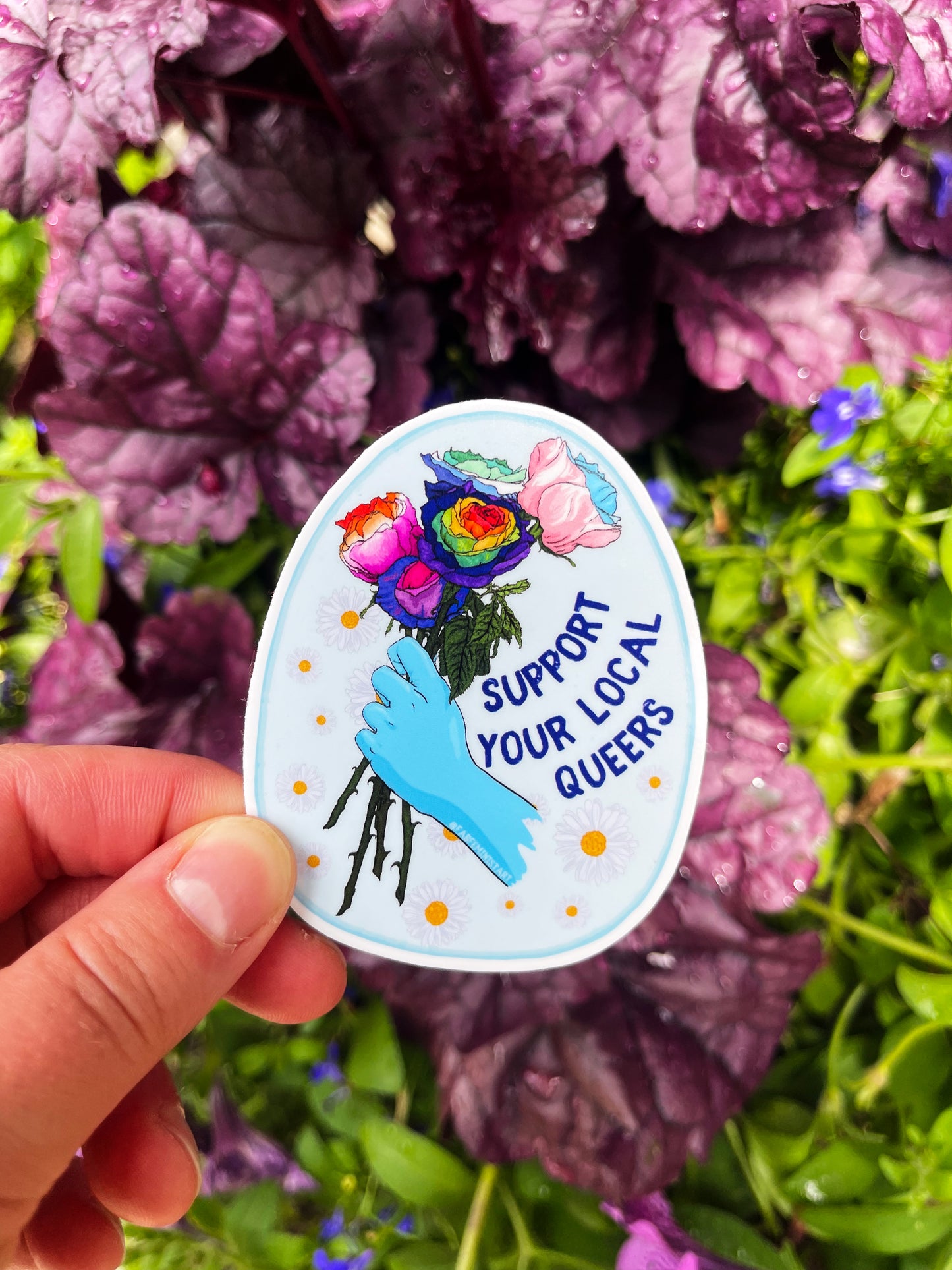 Support Your Local Queers: LGBTQ Pride Sticker