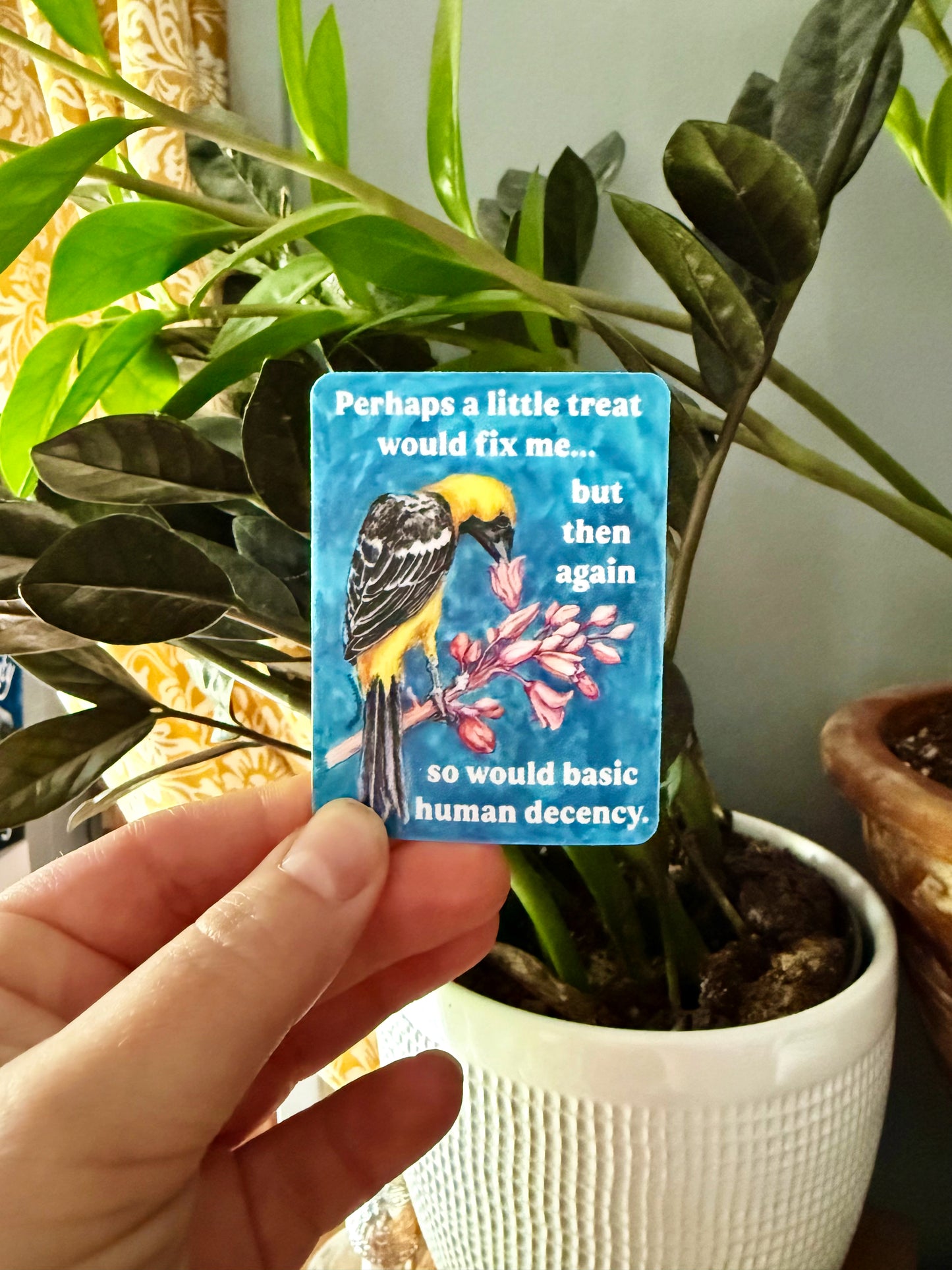 Perhaps A Little Treat Would Fix Me: Feminist Sticker
