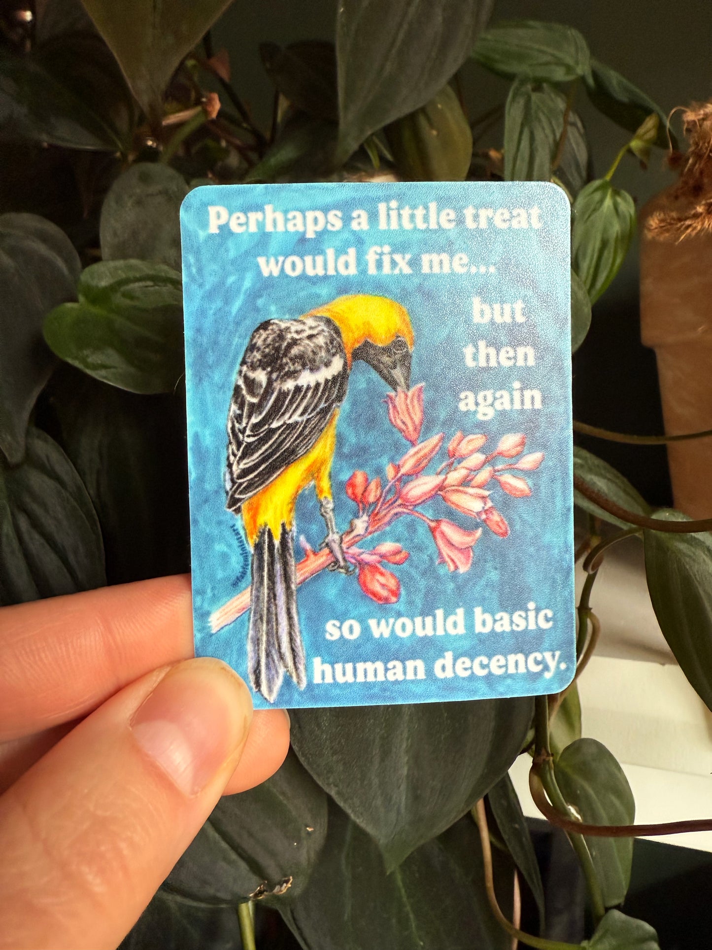 Perhaps A Little Treat Would Fix Me: Feminist Sticker