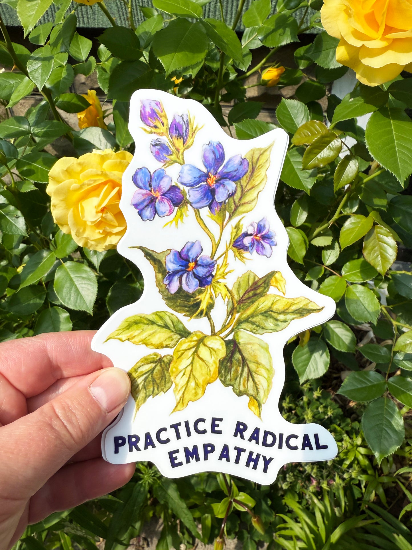 Practice Radical Empathy: LARGE Feminist Sticker