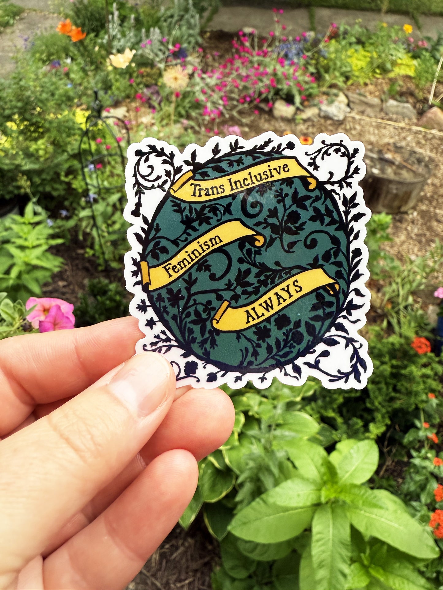 Trans Inclusive Feminism Always: Feminist Sticker