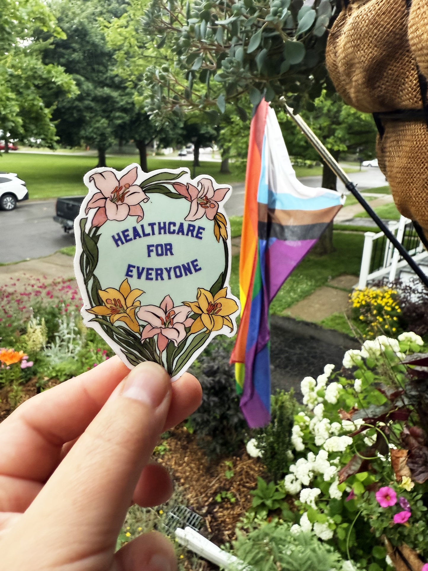 Healthcare For Everyone : Feminist Sticker