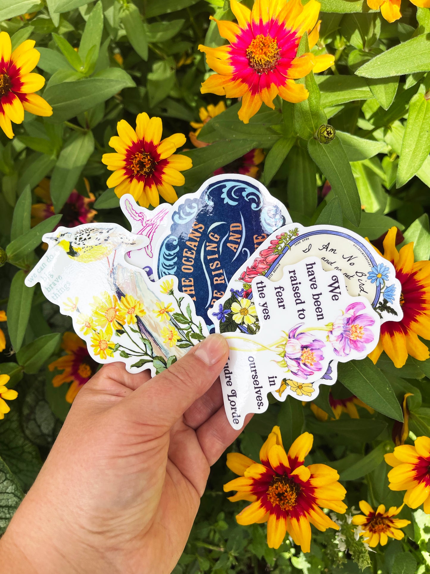 I Am No Bird And No Net Ensnares Me, Jane Eyre, Charlotte Bronte: Feminist Sticker