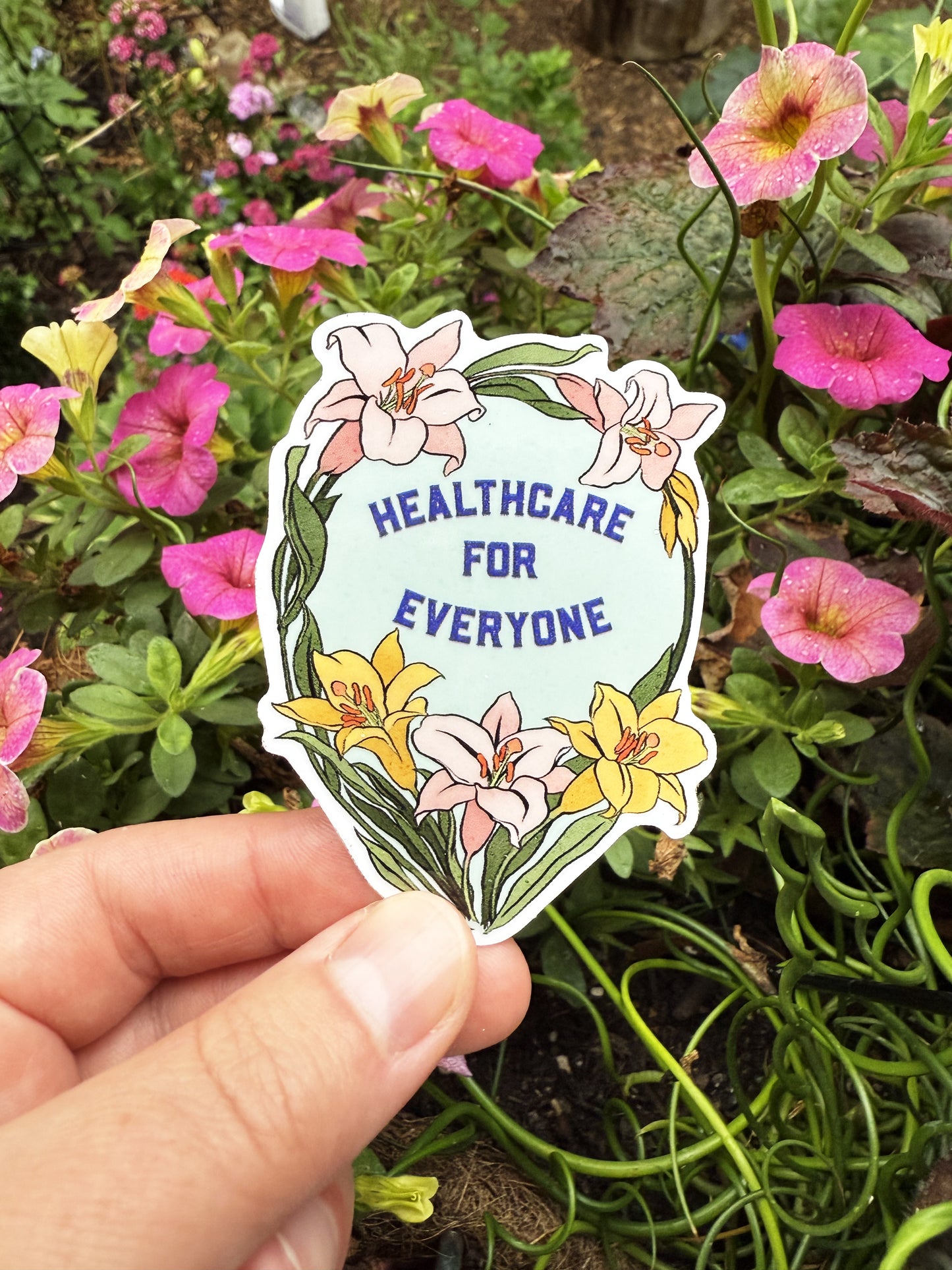 Healthcare For Everyone : Feminist Sticker