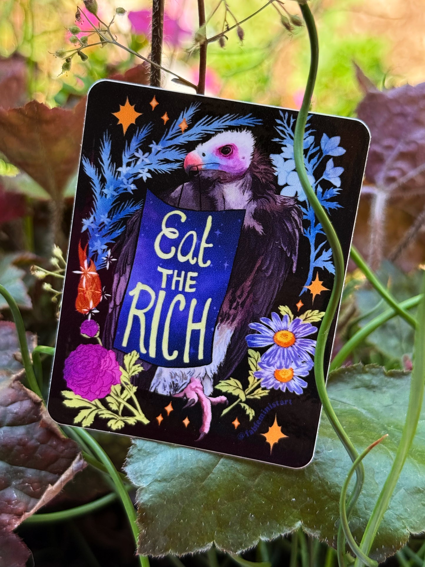 Eat The Rich: Feminist Sticker