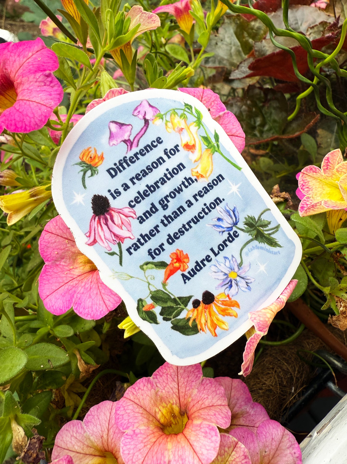 Difference Is A Reason For Celebration, Audre Lorde: Feminist Sticker