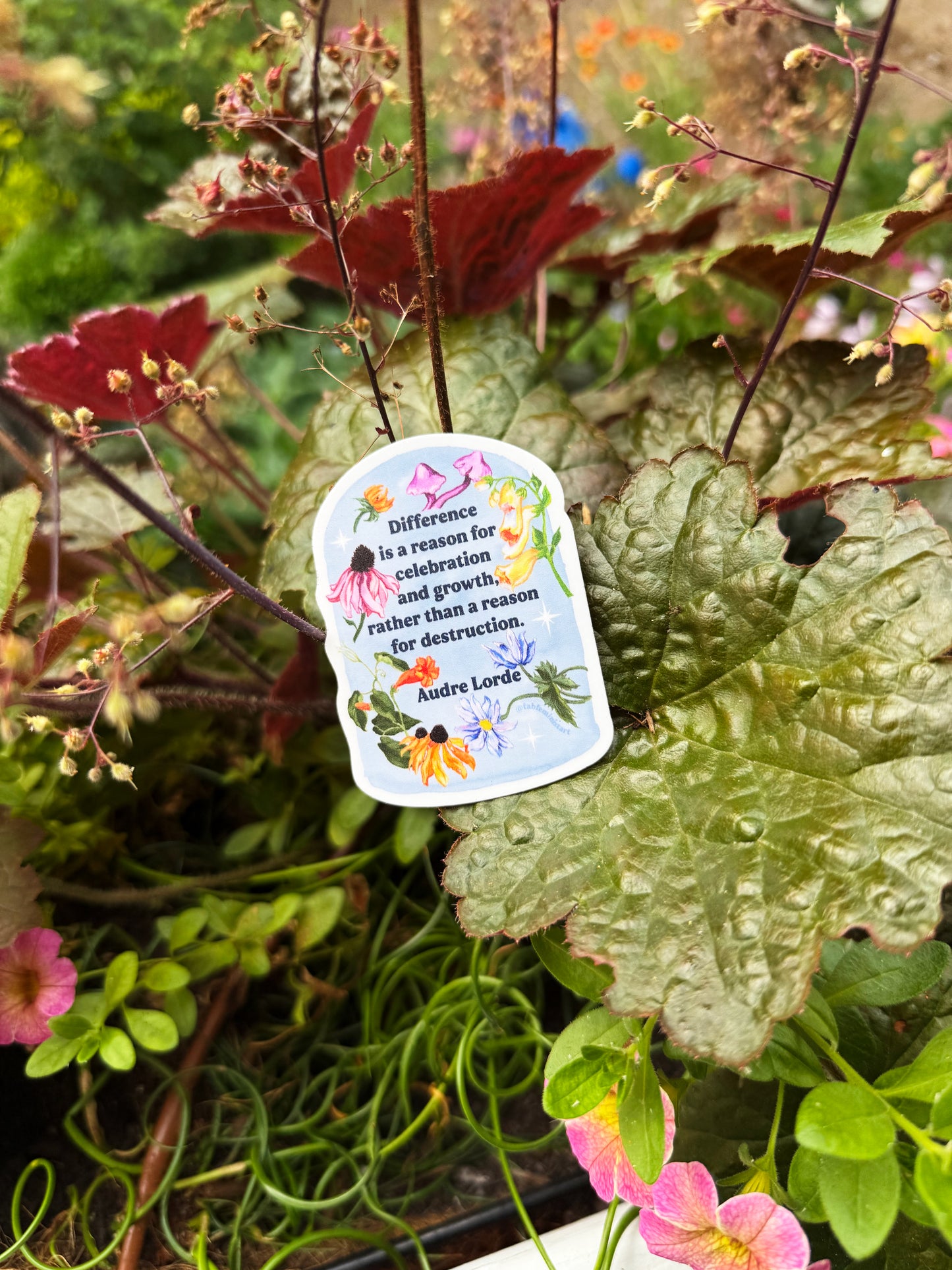 Difference Is A Reason For Celebration, Audre Lorde: Feminist Sticker