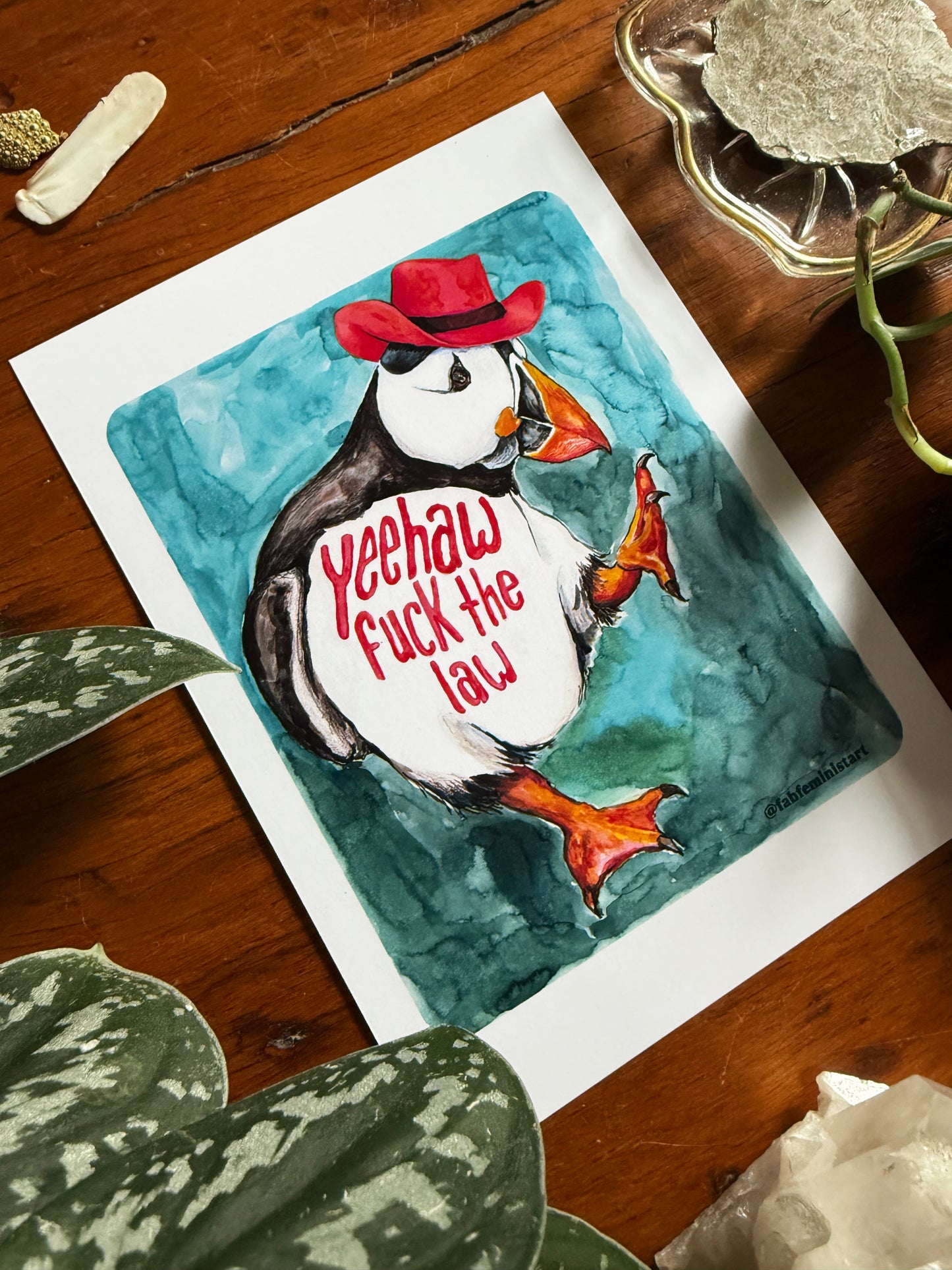 Feminist Print: Yeehaw F*ck The Law