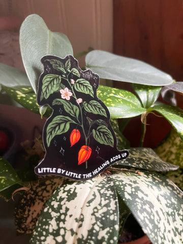 Little By Little The Healing Adds Up: Mental Health Stickers