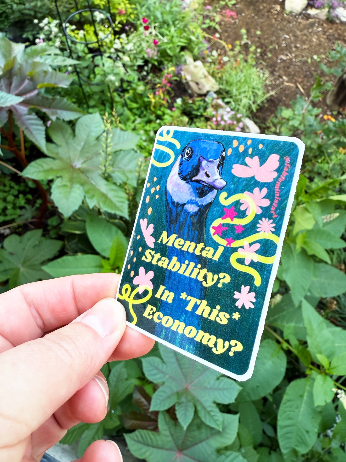 Mental Stability In This Economy: Mental Health Sticker