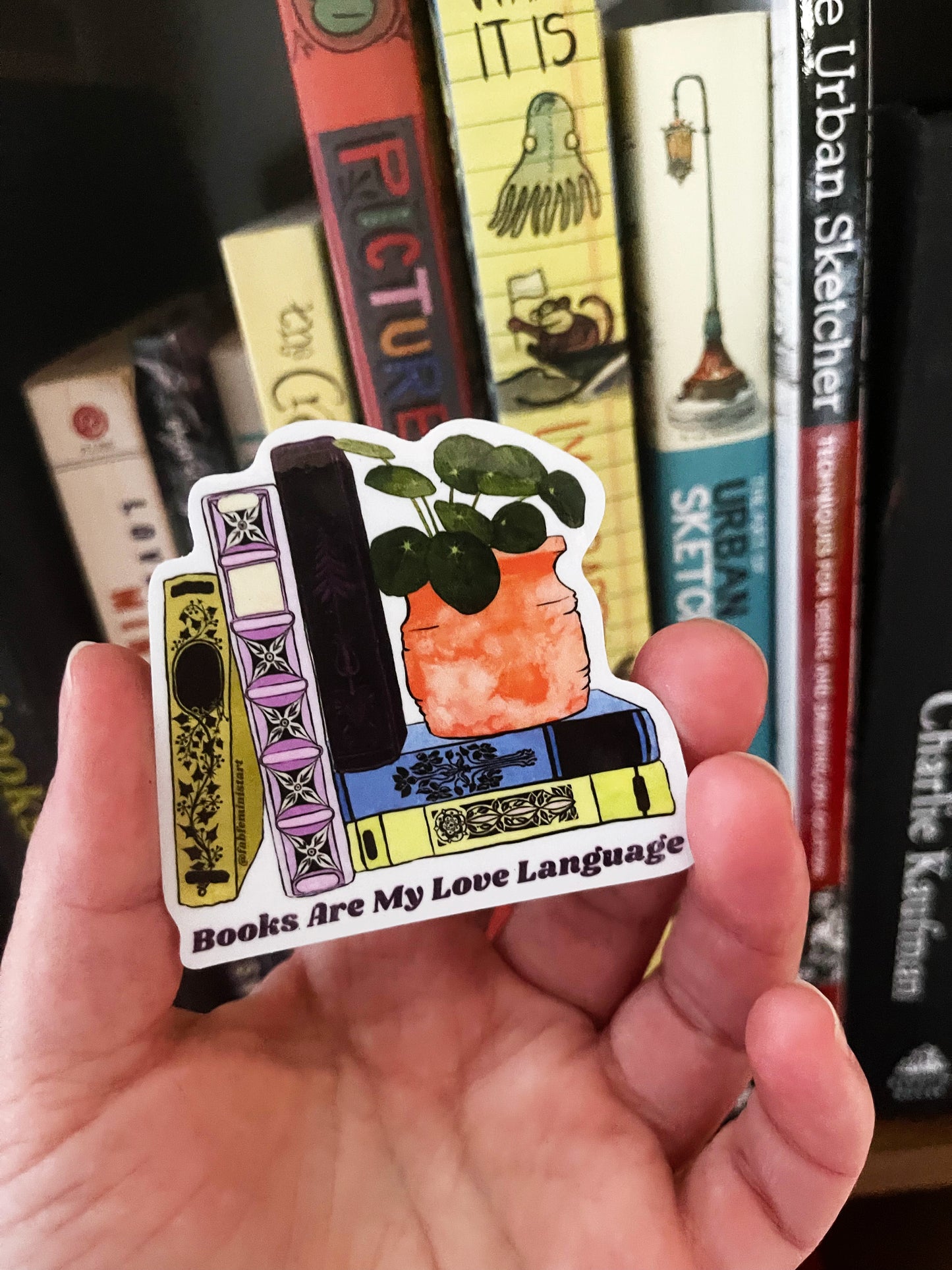 Books Are My Love Language: Book Lover Sticker