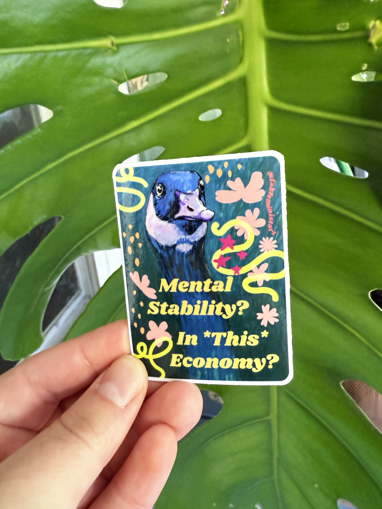 Mental Stability In This Economy: Mental Health Sticker