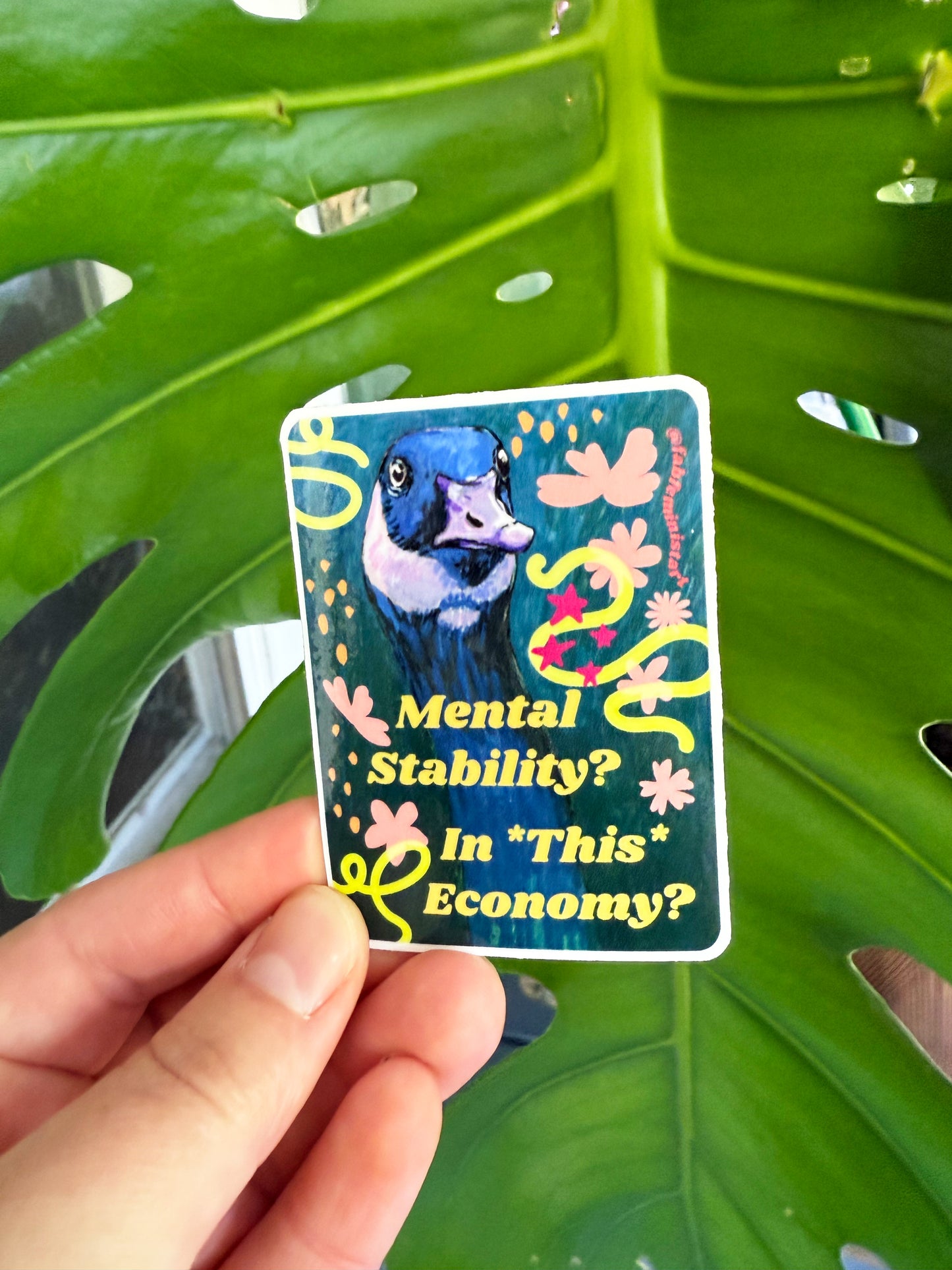 Mental Stability In This Economy: Mental Health Sticker