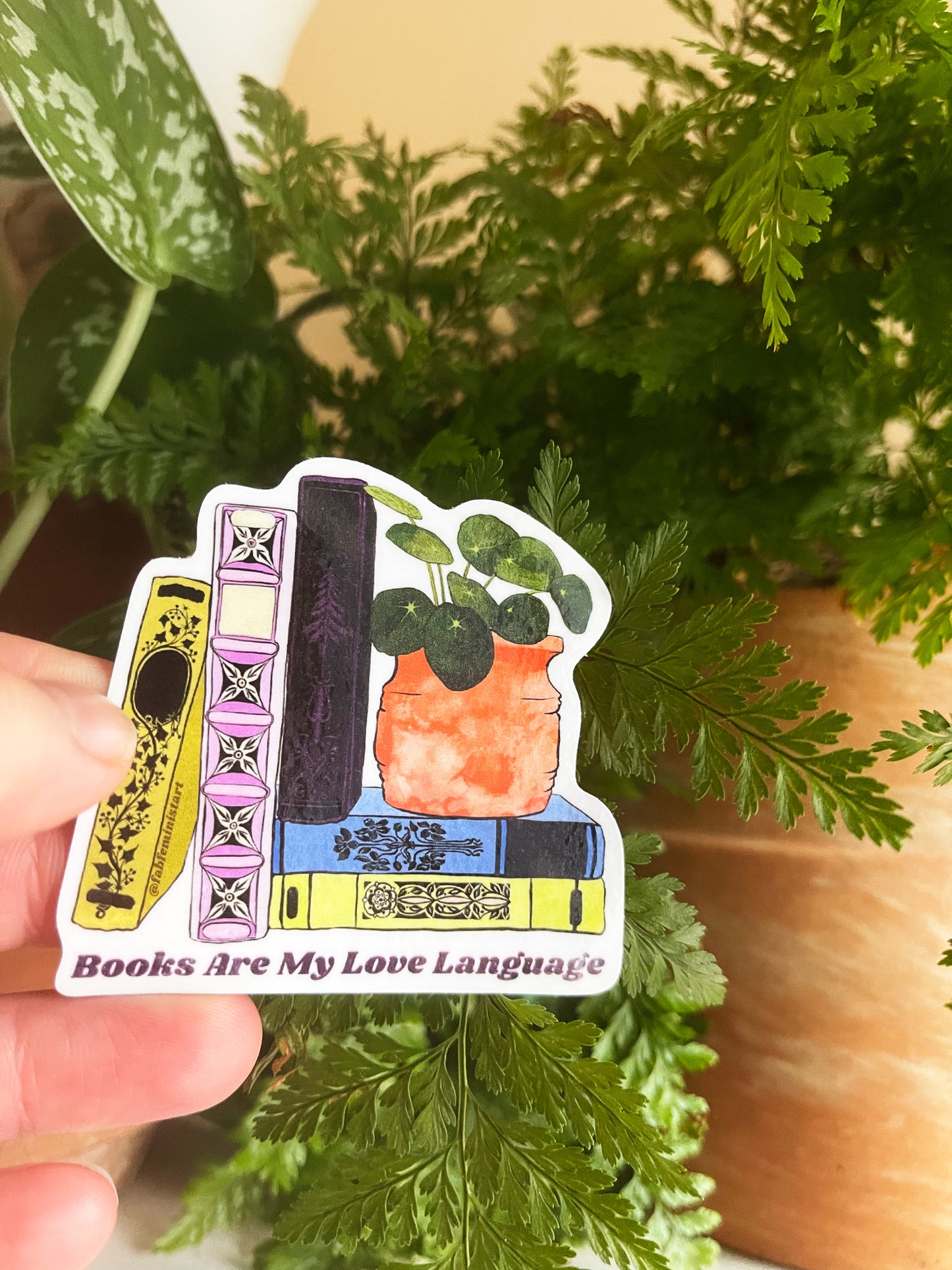 Books Are My Love Language: Book Lover Sticker
