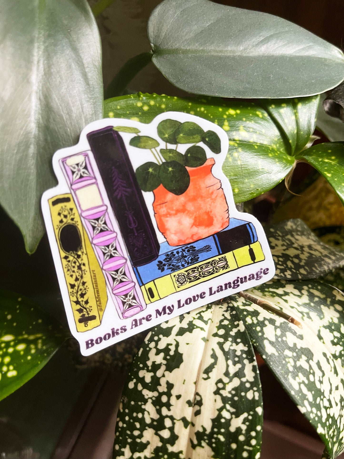 Books Are My Love Language: Book Lover Sticker