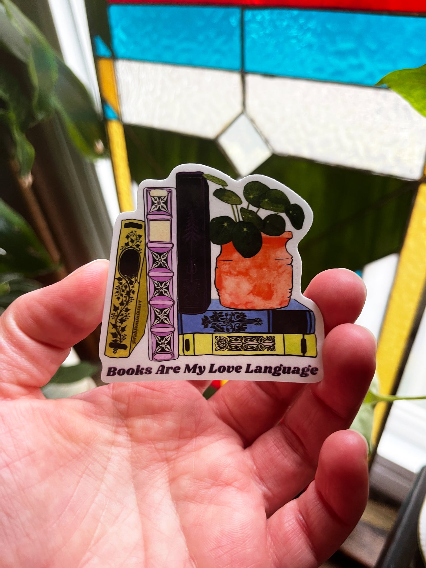 Books Are My Love Language: Book Lover Sticker