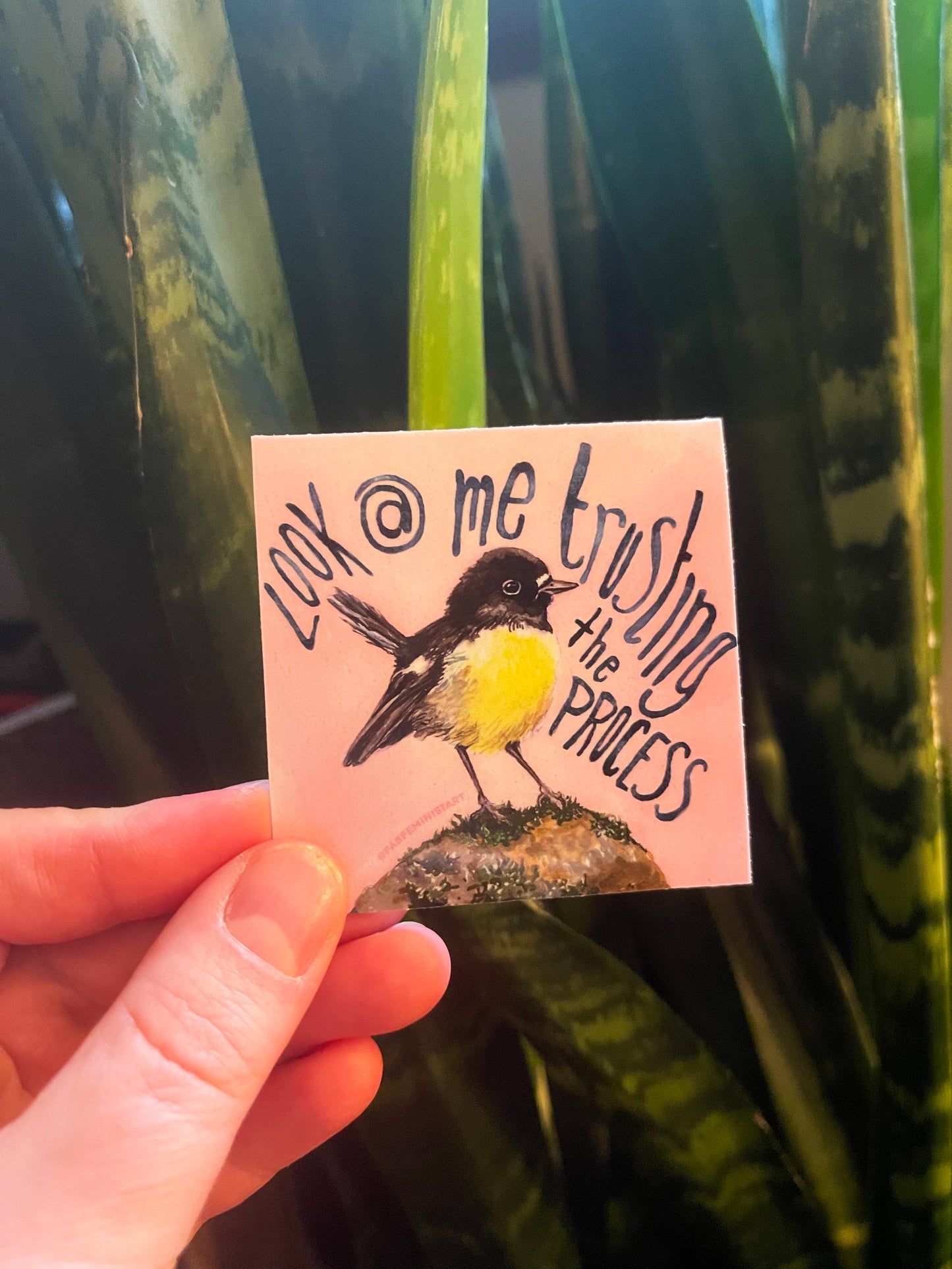 Look At Me Trusting The Process: Mental Health Sticker