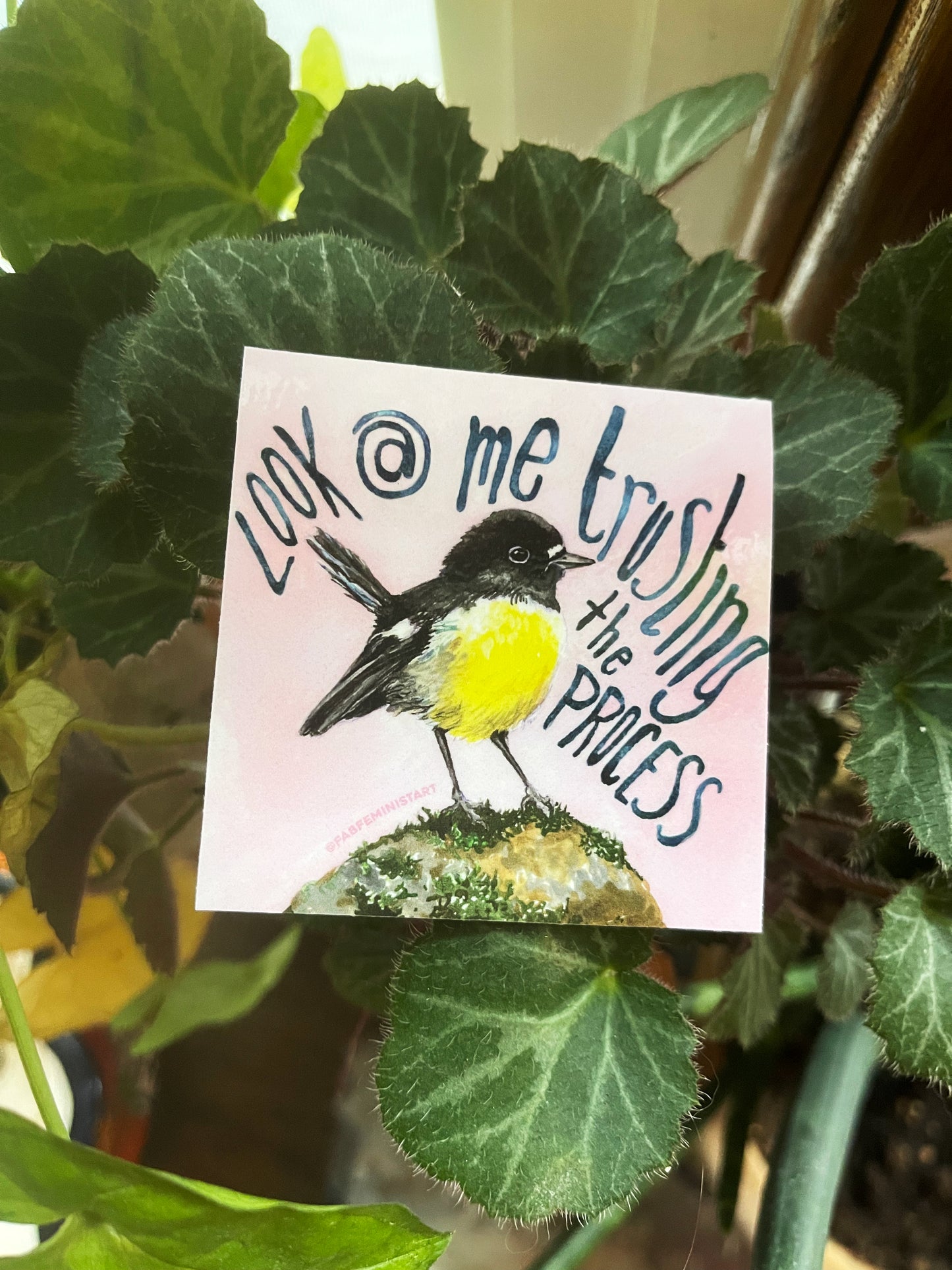 Look At Me Trusting The Process: Mental Health Sticker