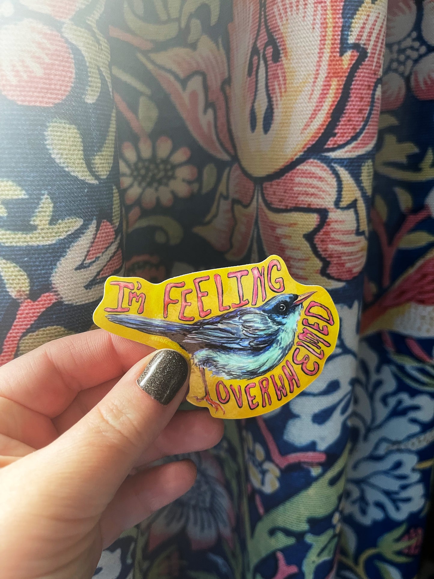 I'm Feeling Overwhelmed: Anxiety Sticker