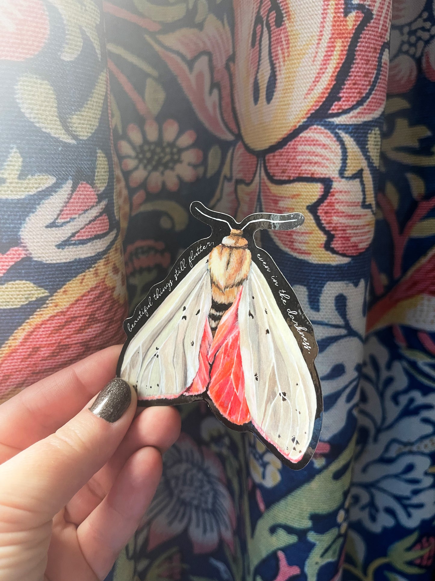 Beautiful Things Still Flutter Even In The Darkness: Mental Health Sticker
