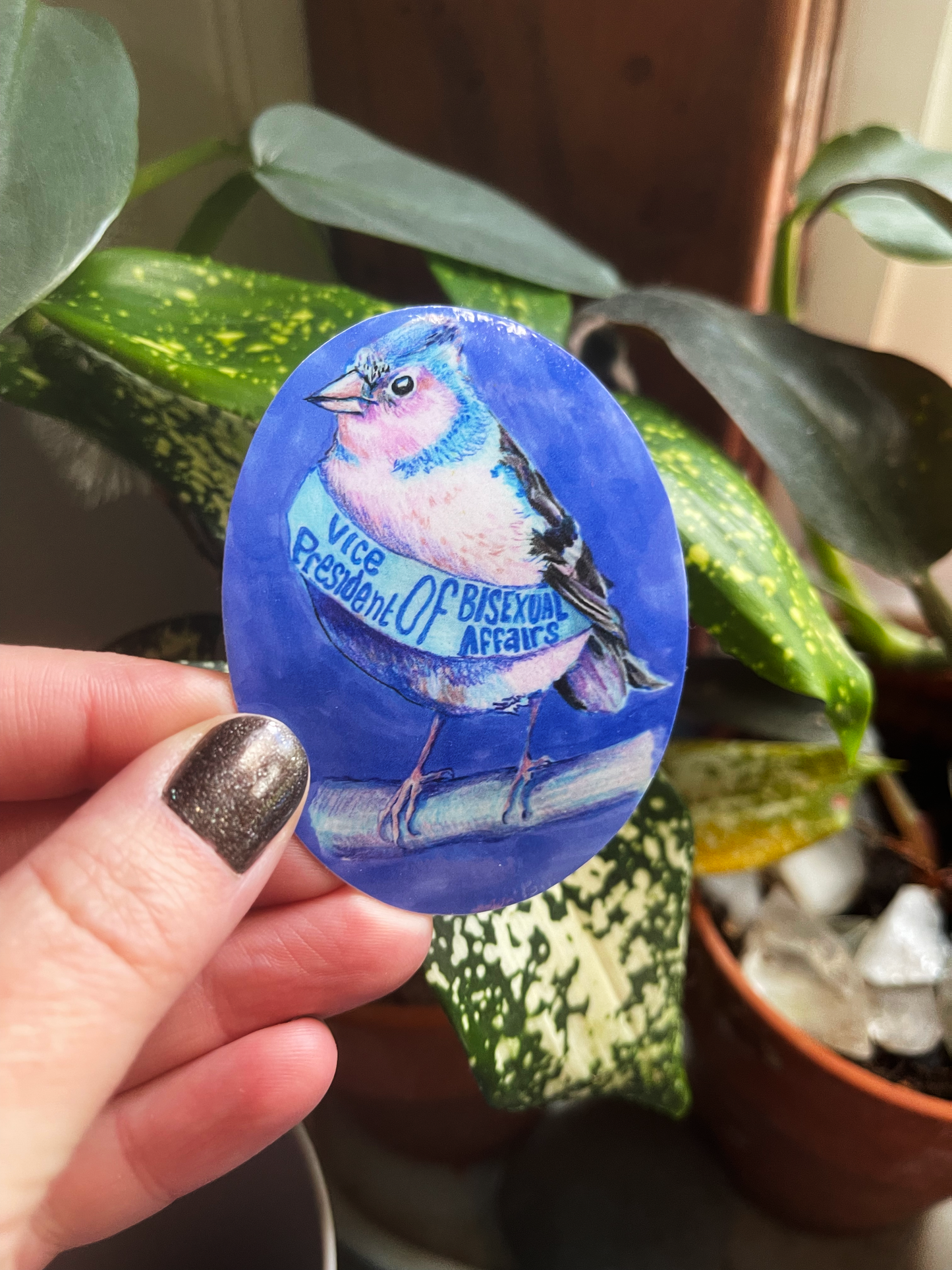 Vice President Of Bisexual Affairs: Bi Pride Sticker